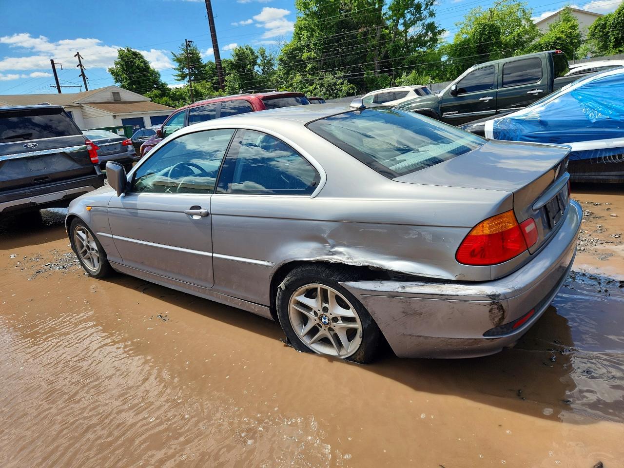 2004 Bmw 325 Ci Gray vin: WBABD33414PL02341