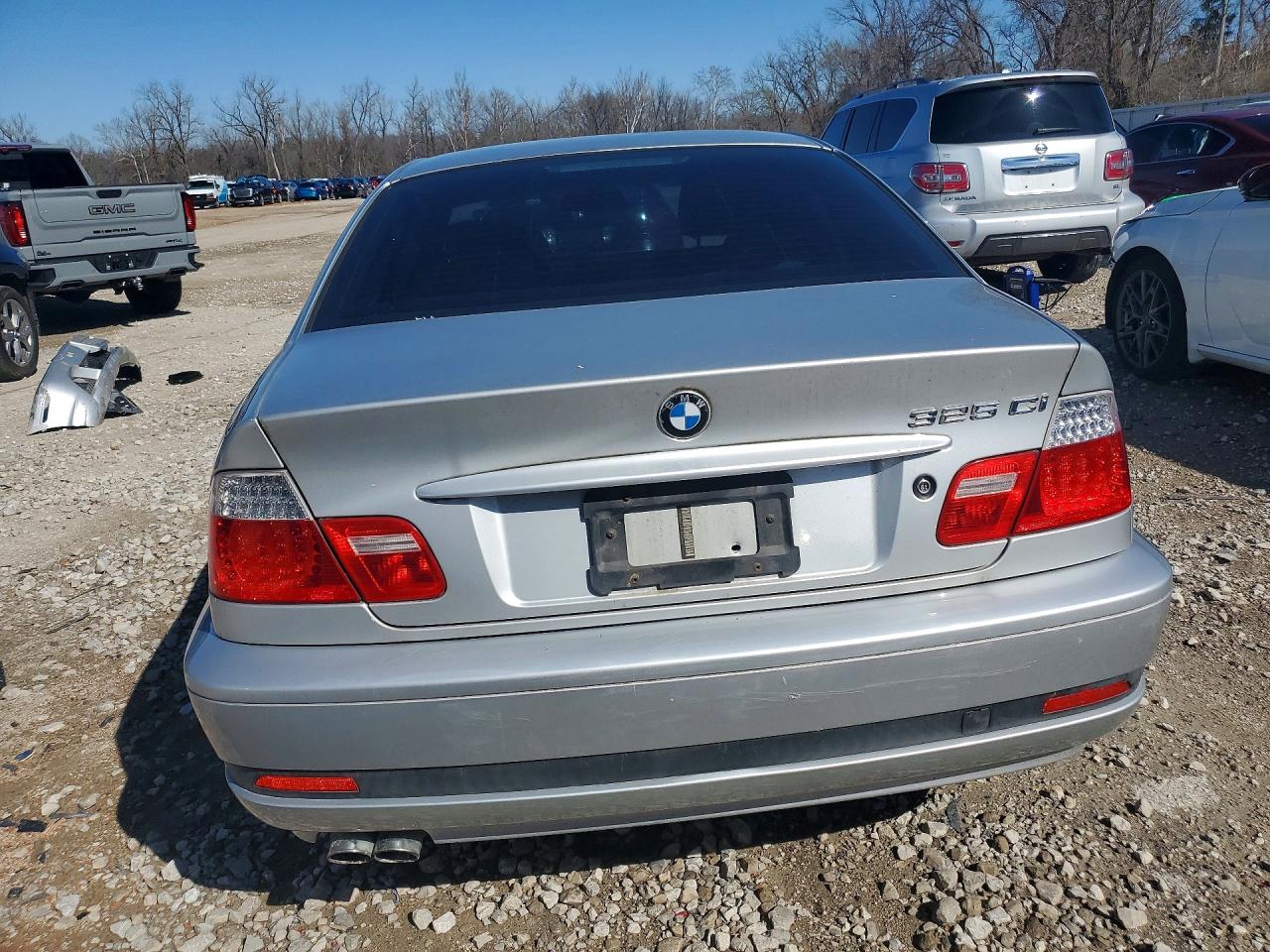 2005 Bmw 325 Ci Silver vin: WBABD33415PL08125