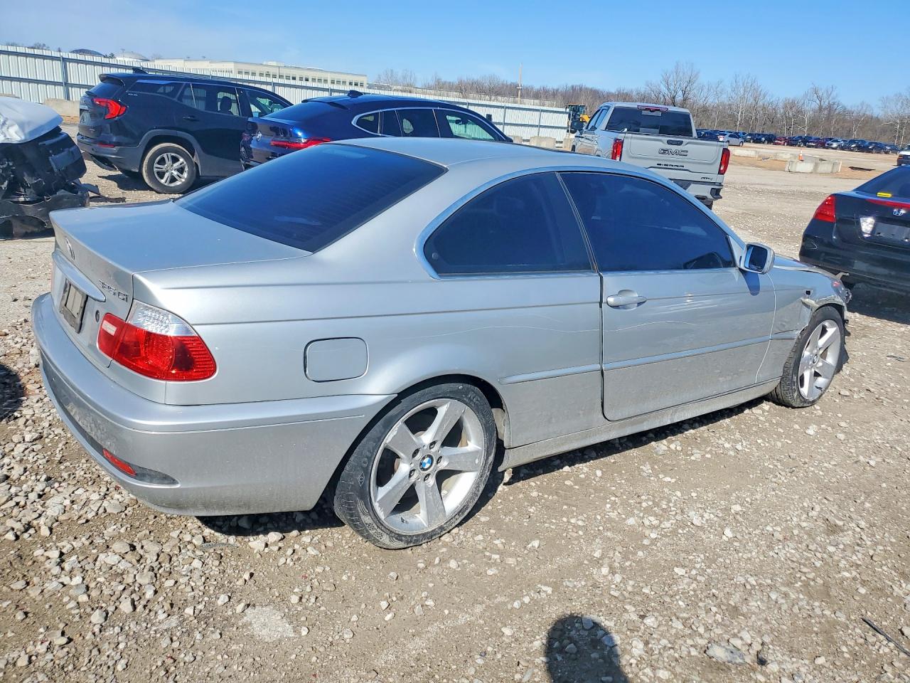 2005 Bmw 325 Ci Silver vin: WBABD33415PL08125