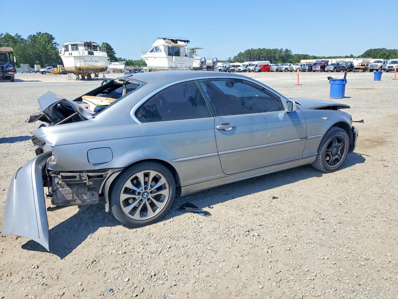 2005 Bmw 325 Ci Gray vin: WBABD33425PL06917
