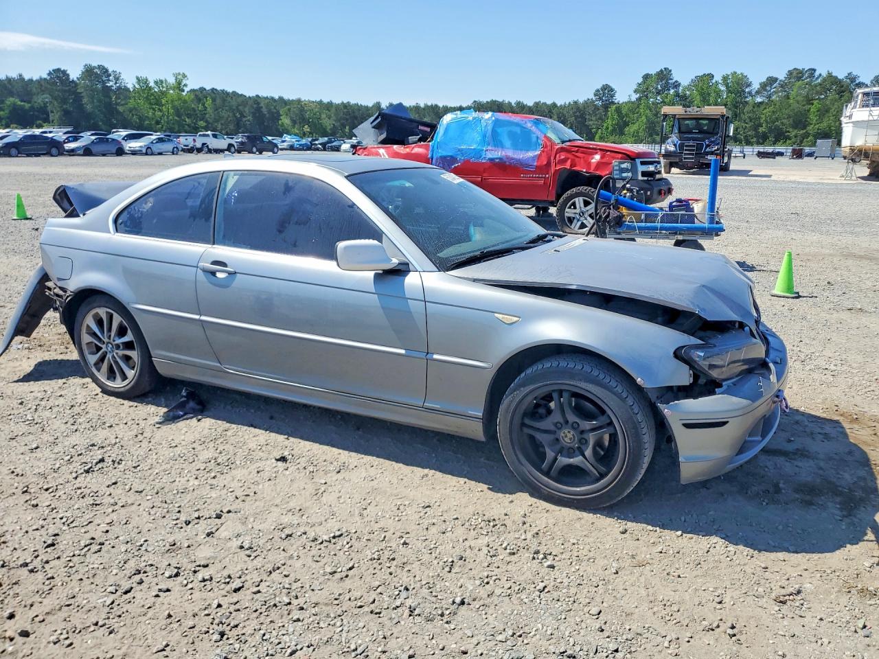 2005 Bmw 325 Ci Gray vin: WBABD33425PL06917