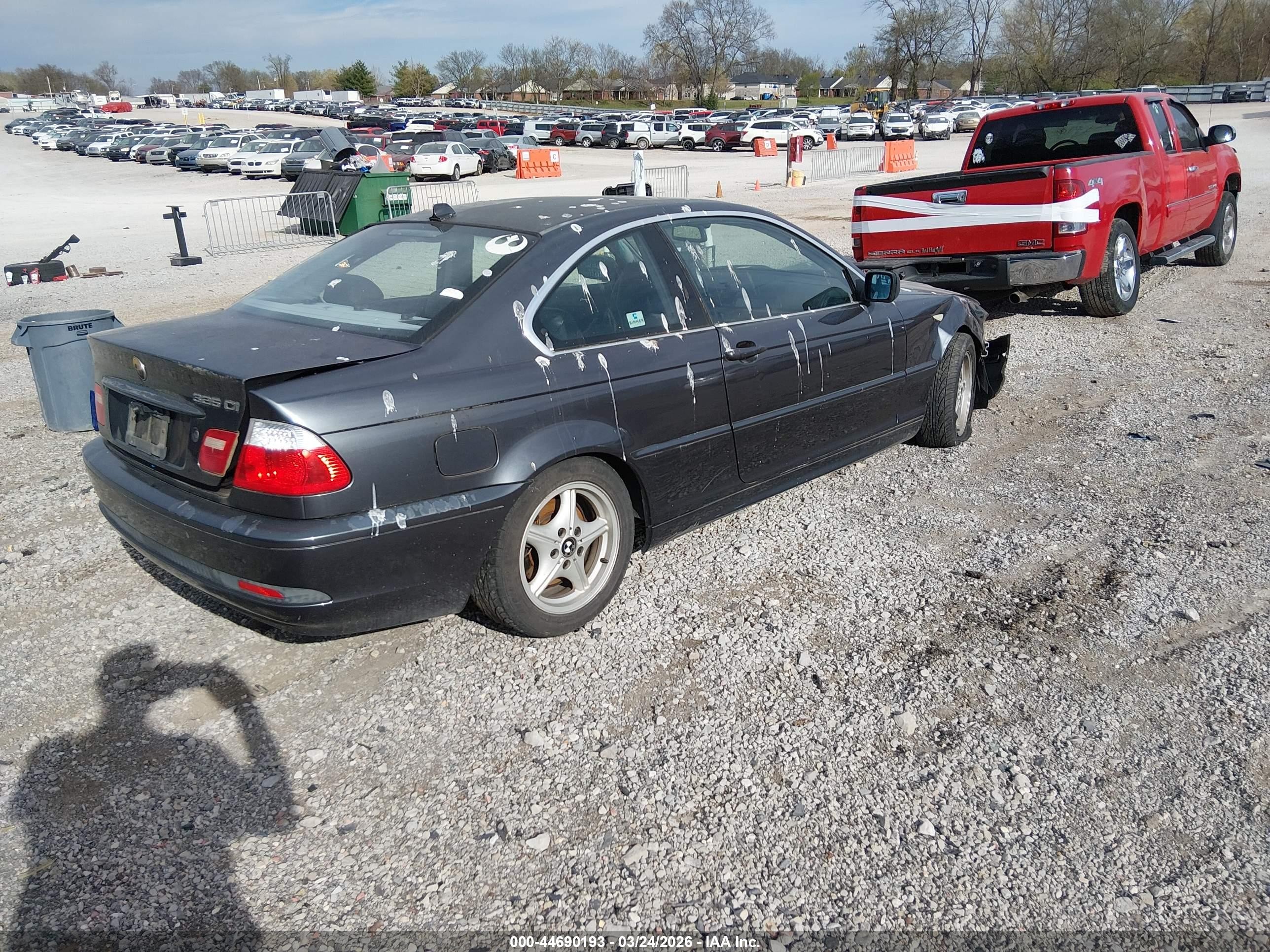 2006 Bmw 325ci   Gray vin: WBABD33426PL09673
