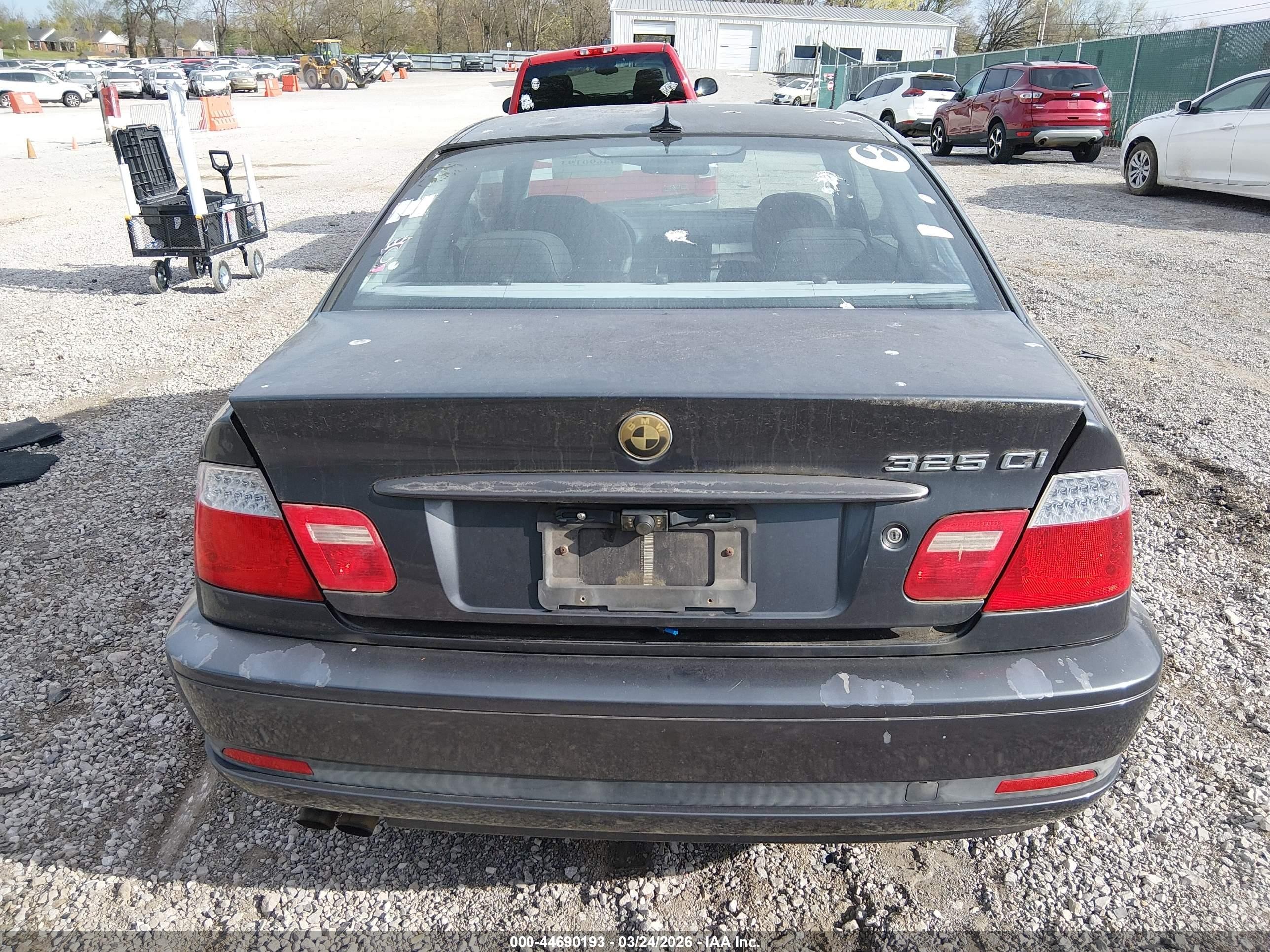2006 Bmw 325ci   Gray vin: WBABD33426PL09673