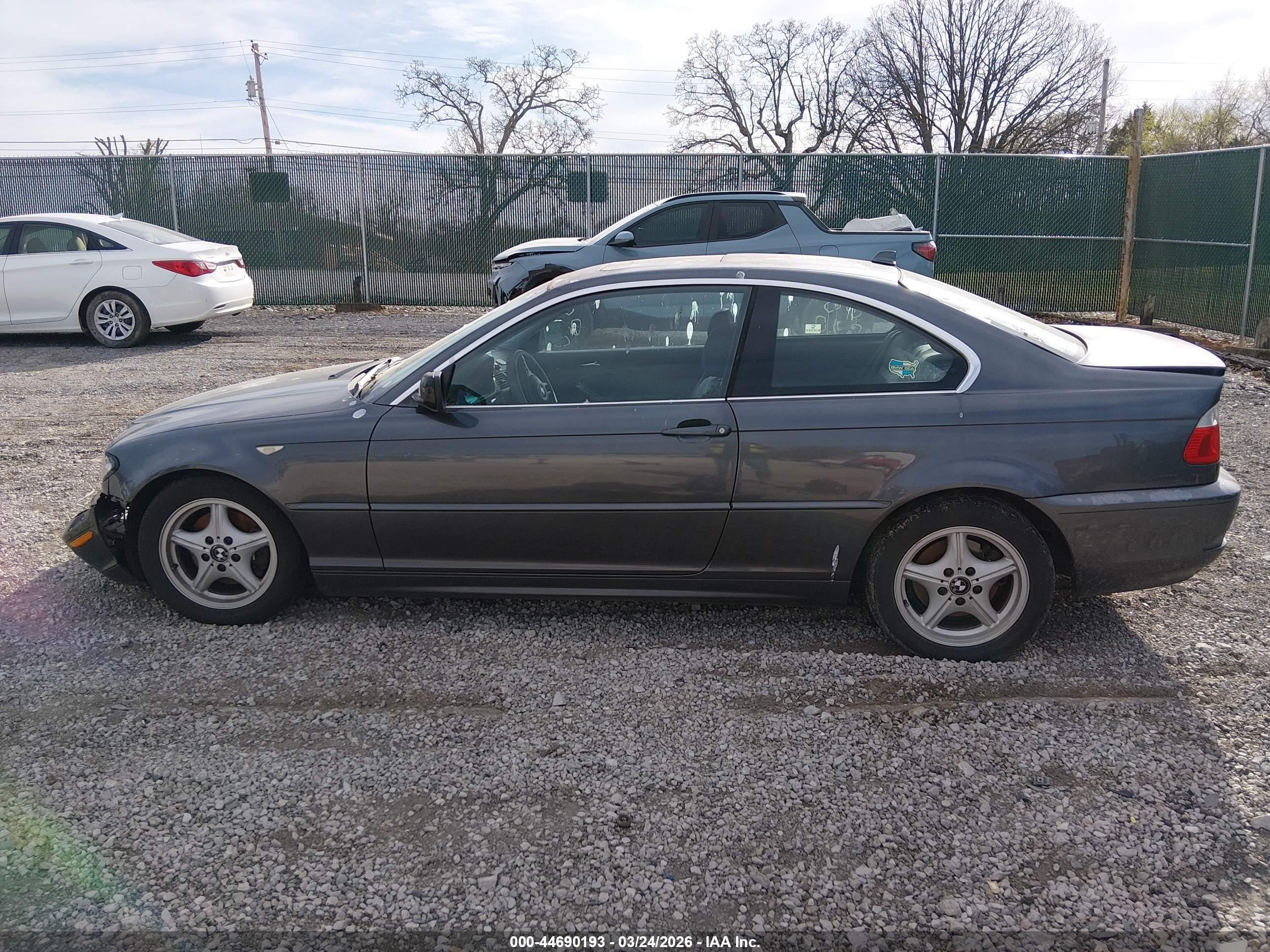 2006 Bmw 325ci   Gray vin: WBABD33426PL09673