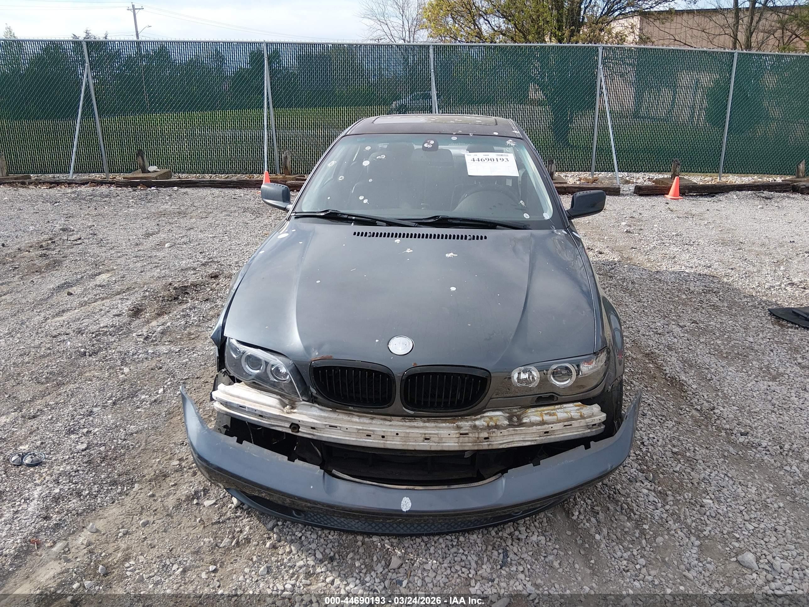 2006 Bmw 325ci   Gray vin: WBABD33426PL09673