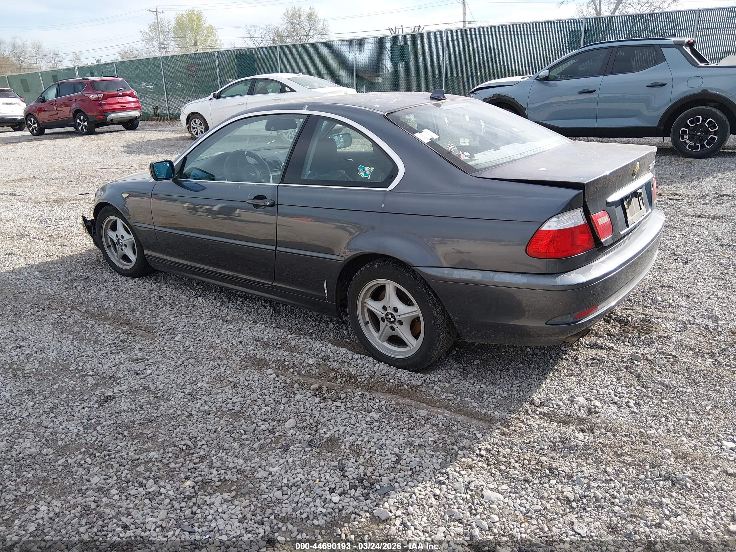 2006 Bmw 325ci   Gray vin: WBABD33426PL09673