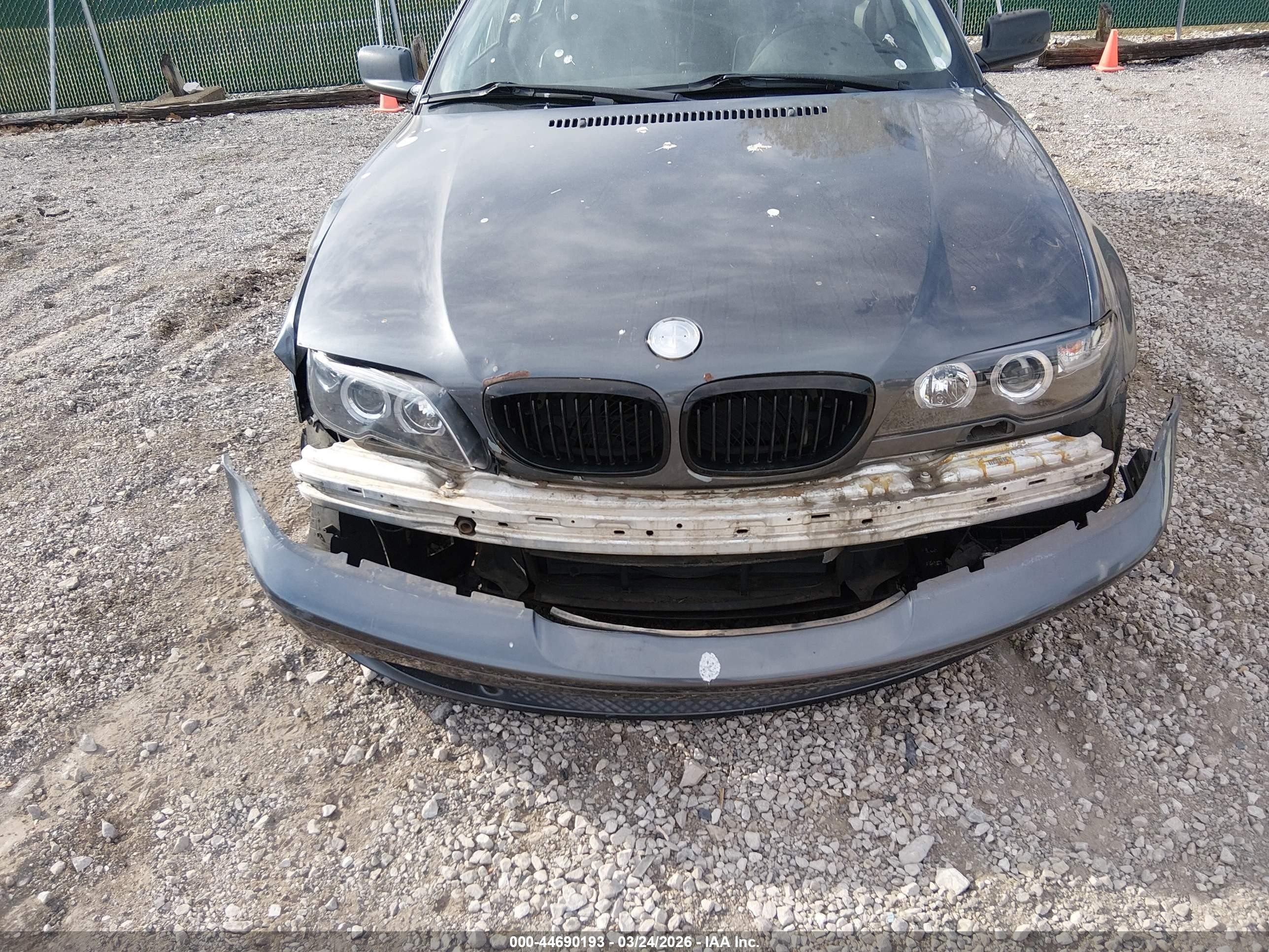 2006 Bmw 325ci   Gray vin: WBABD33426PL09673