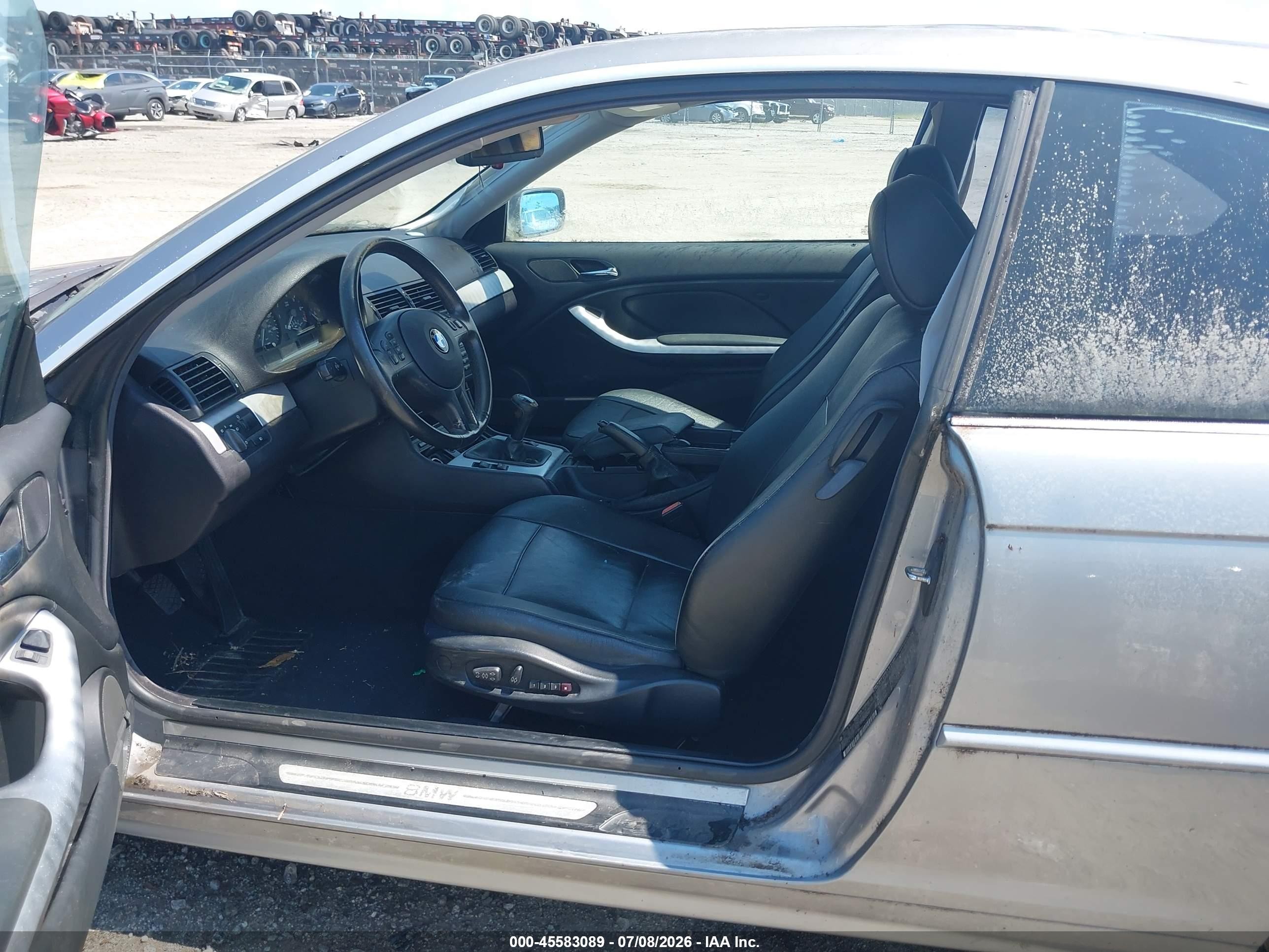 2004 Bmw 325ci   Серый vin: WBABD33434JY97745