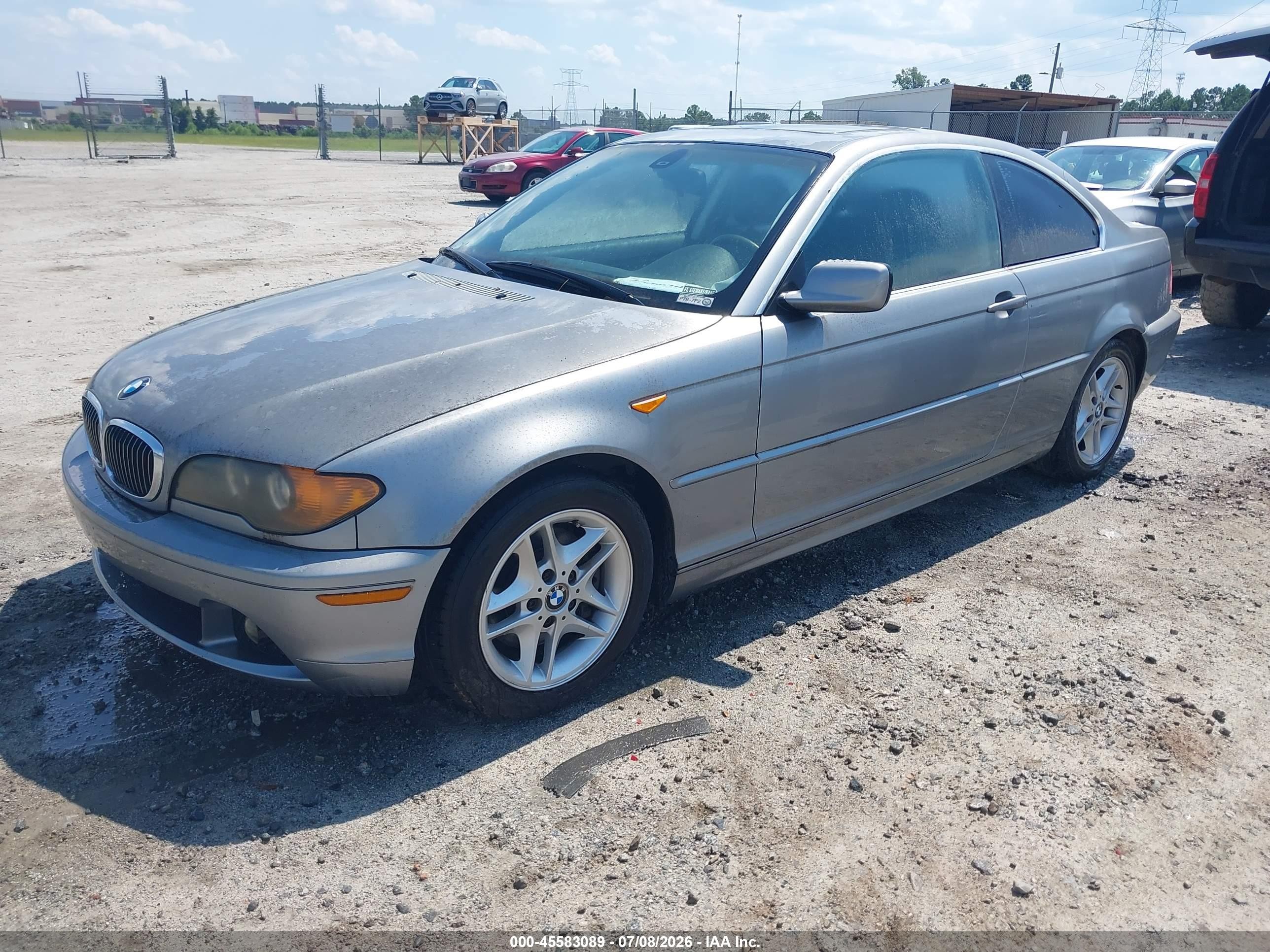 2004 Bmw 325ci   Серый vin: WBABD33434JY97745