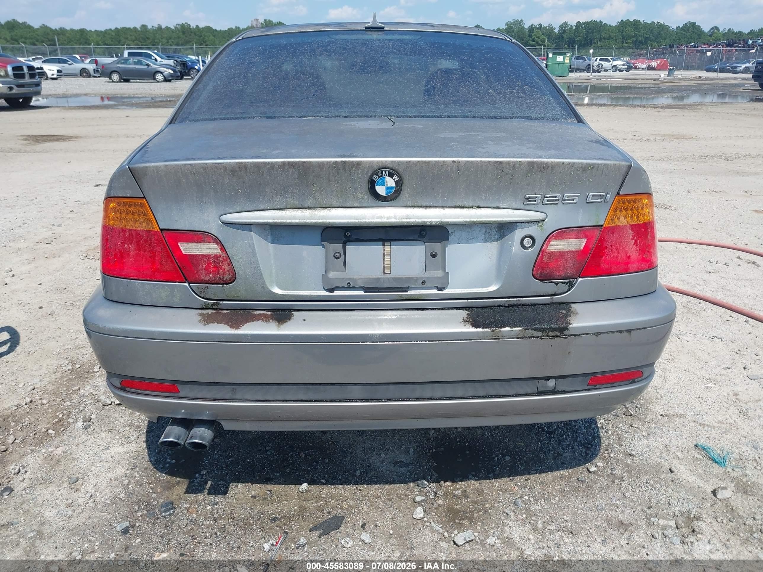 2004 Bmw 325ci   Серый vin: WBABD33434JY97745