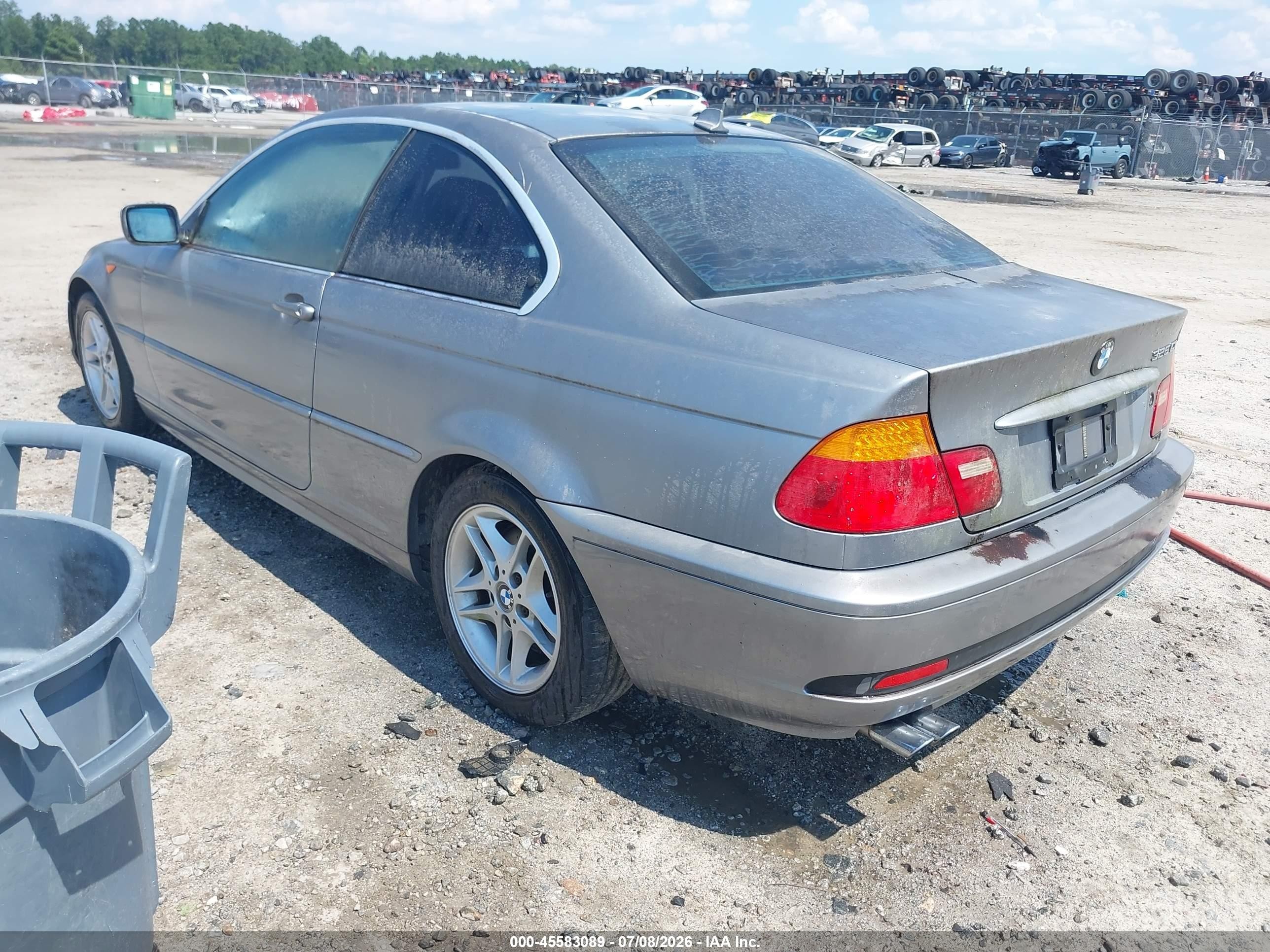 2004 Bmw 325ci   Серый vin: WBABD33434JY97745