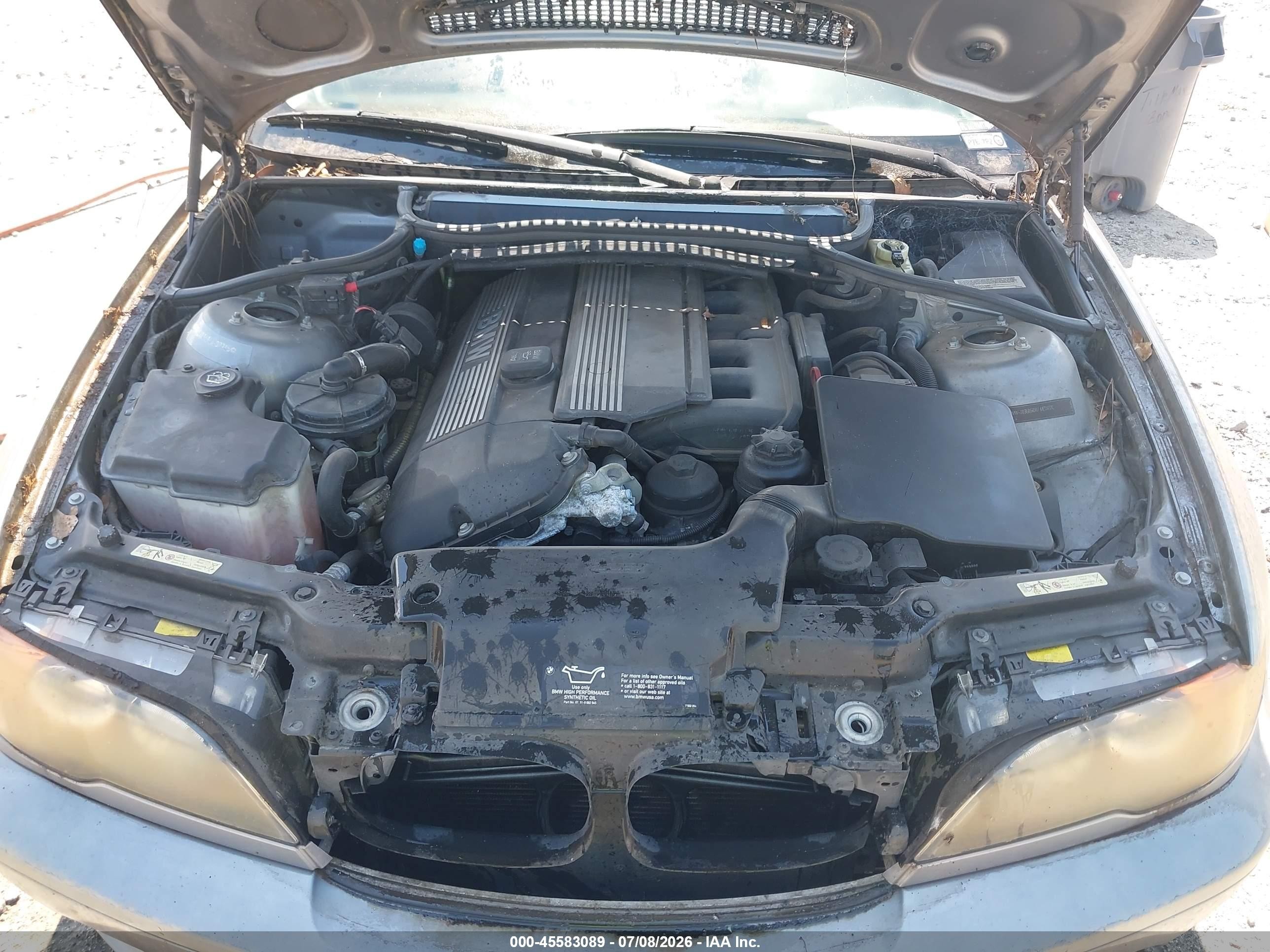 2004 Bmw 325ci   Серый vin: WBABD33434JY97745