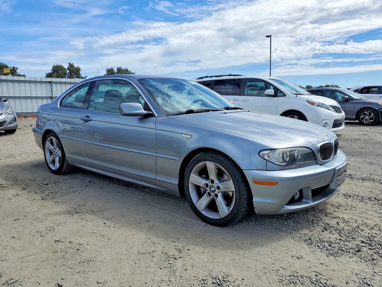 2005 Bmw 325 Ci Gray vin: WBABD33445JY98887