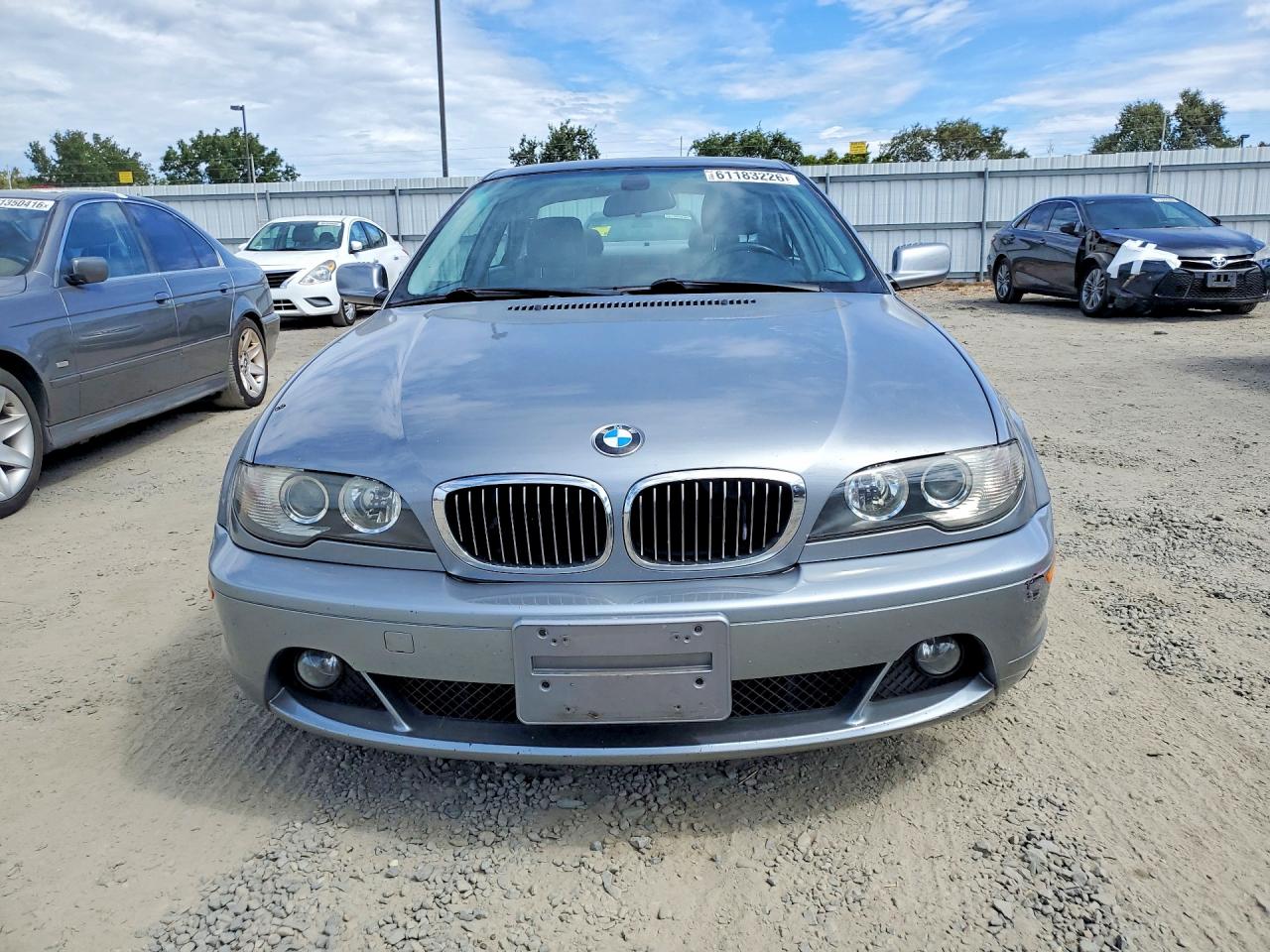 2005 Bmw 325 Ci Gray vin: WBABD33445JY98887