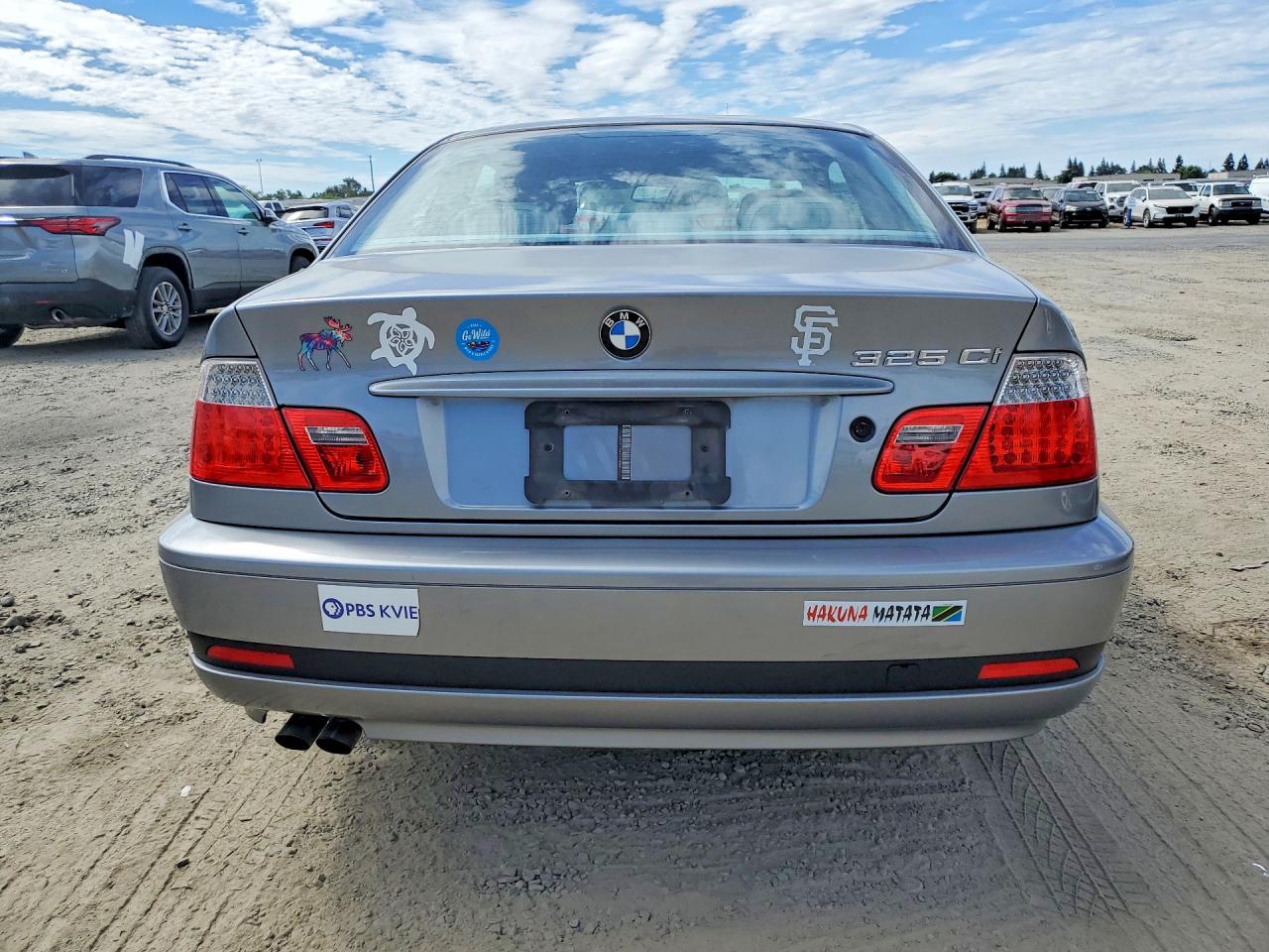 2005 Bmw 325 Ci Gray vin: WBABD33445JY98887