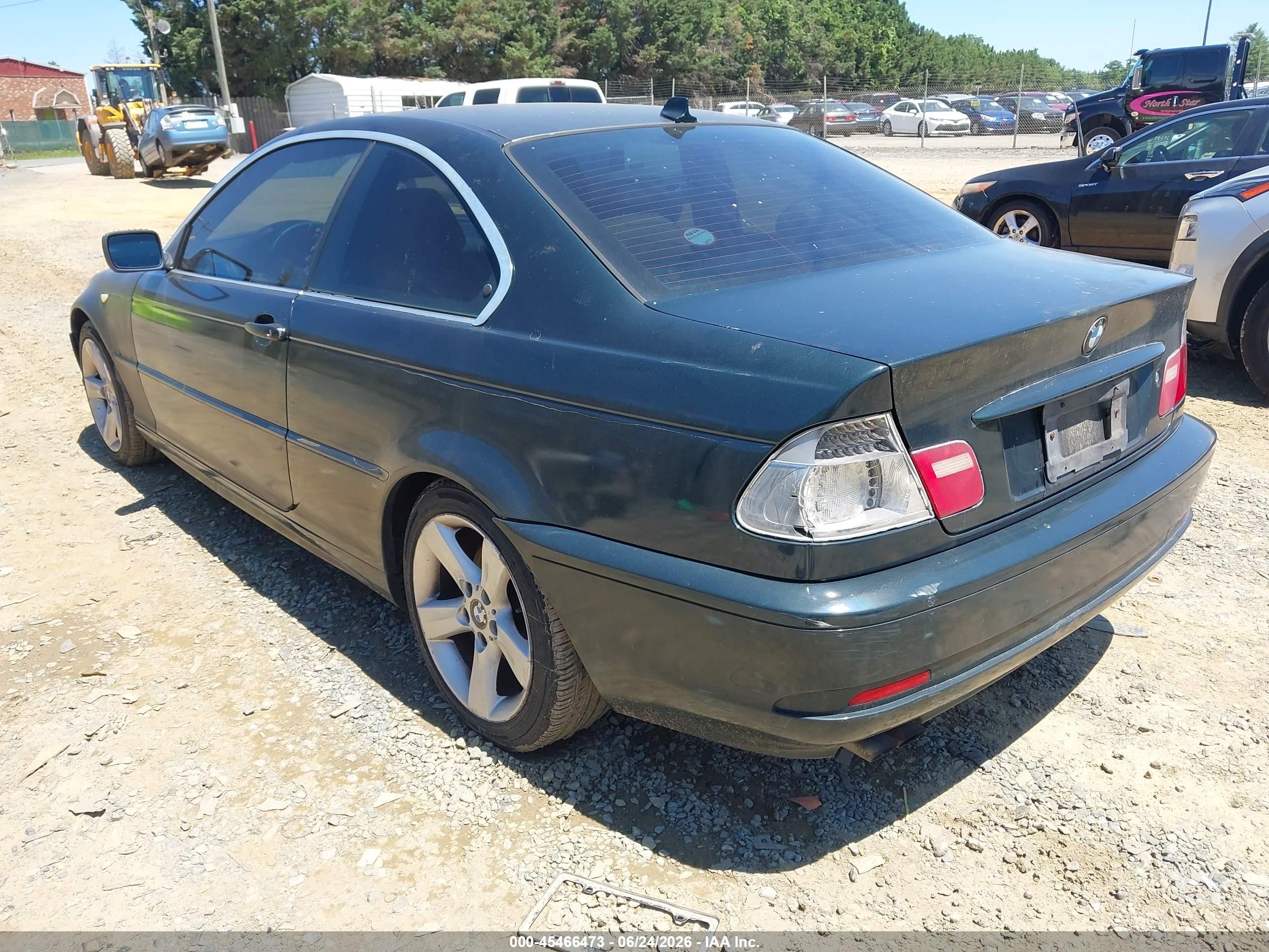 2004 Bmw 325ci   Green vin: WBABD33454PL03265