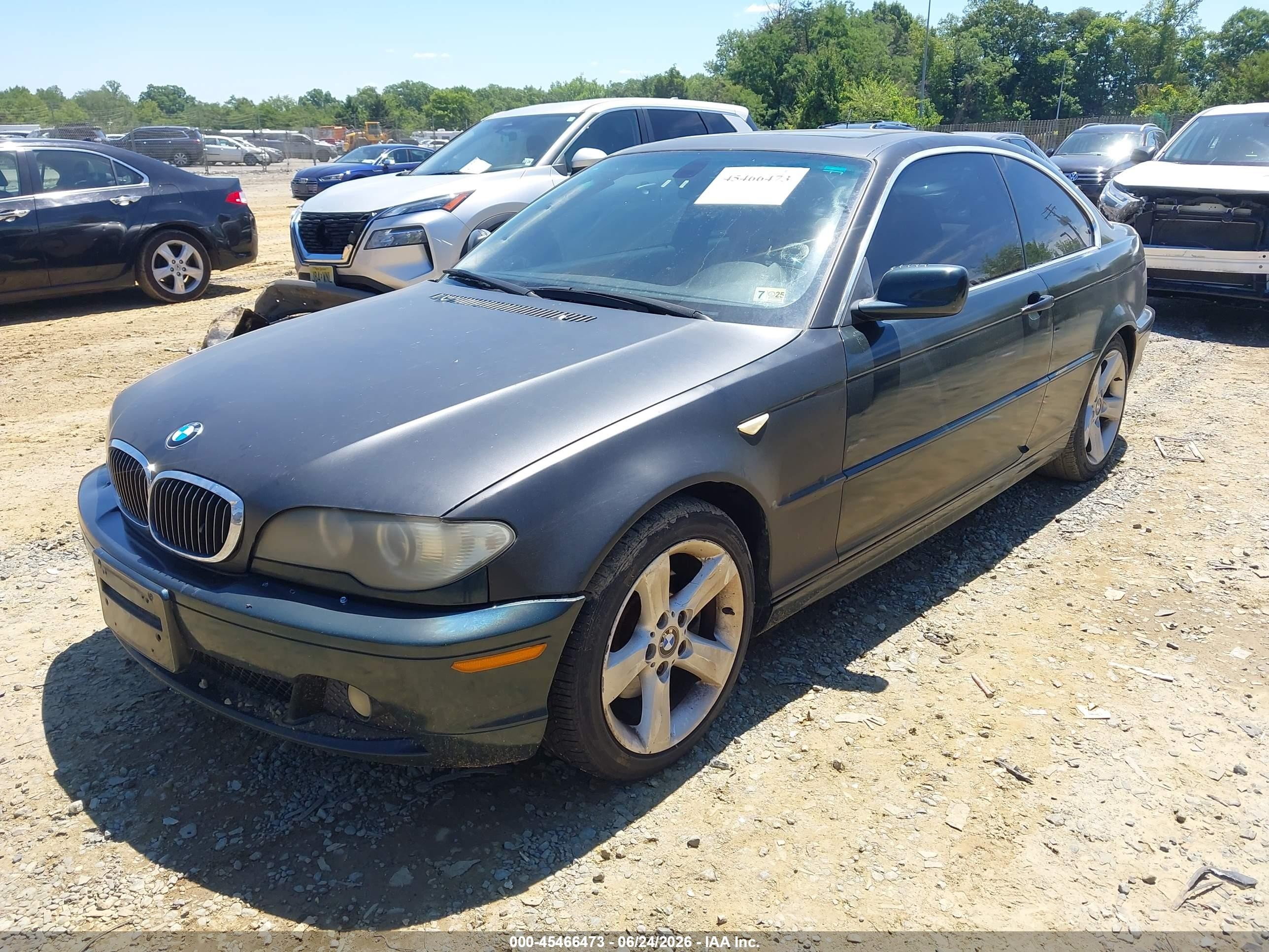 2004 Bmw 325ci   Green vin: WBABD33454PL03265