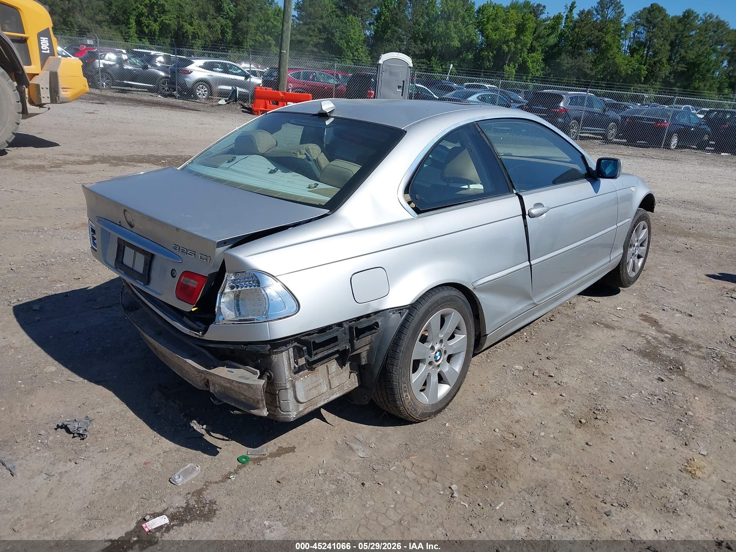 2005 Bmw 325ci   Silver vin: WBABD33465PL08430