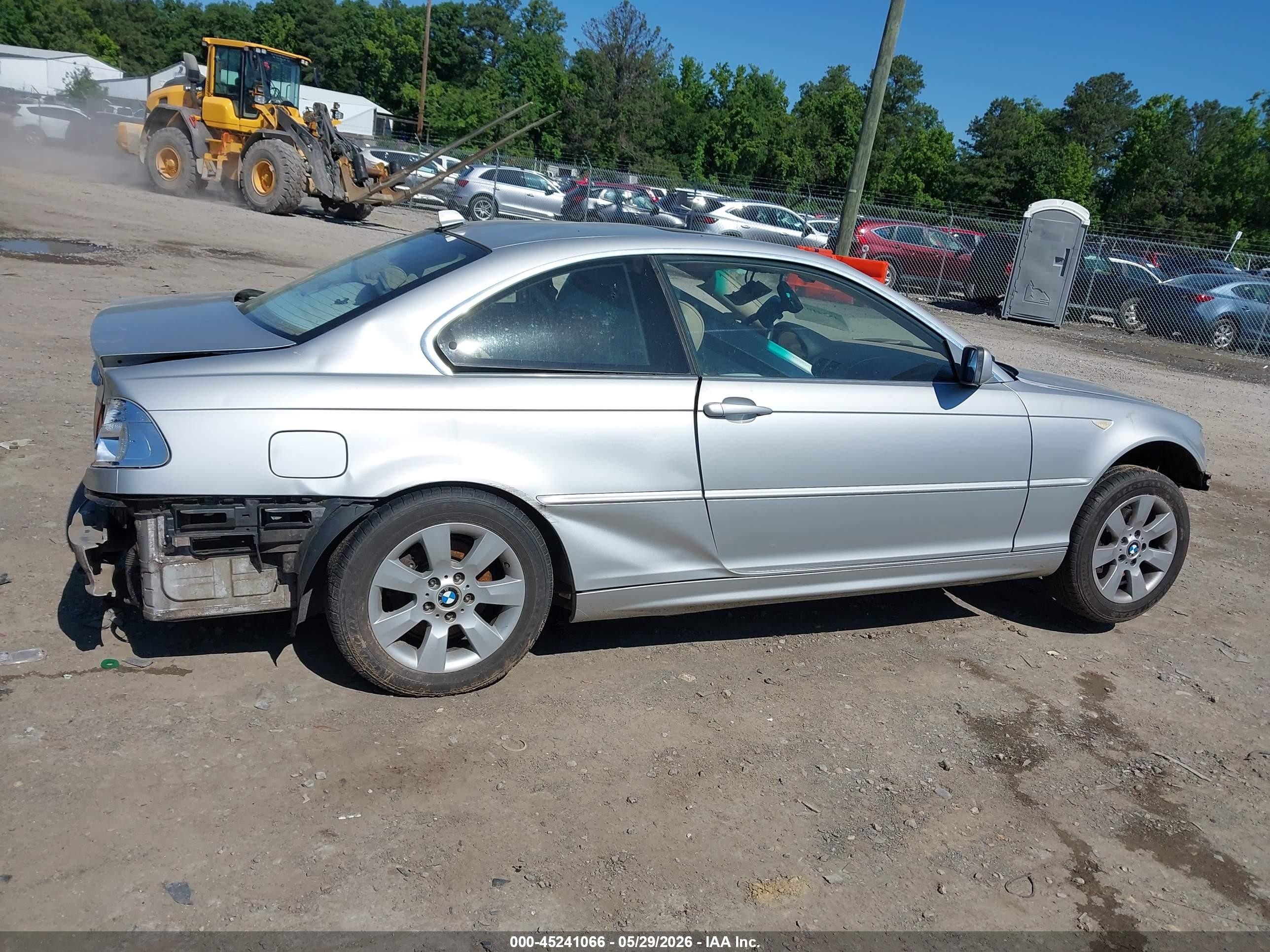 2005 Bmw 325ci   Silver vin: WBABD33465PL08430