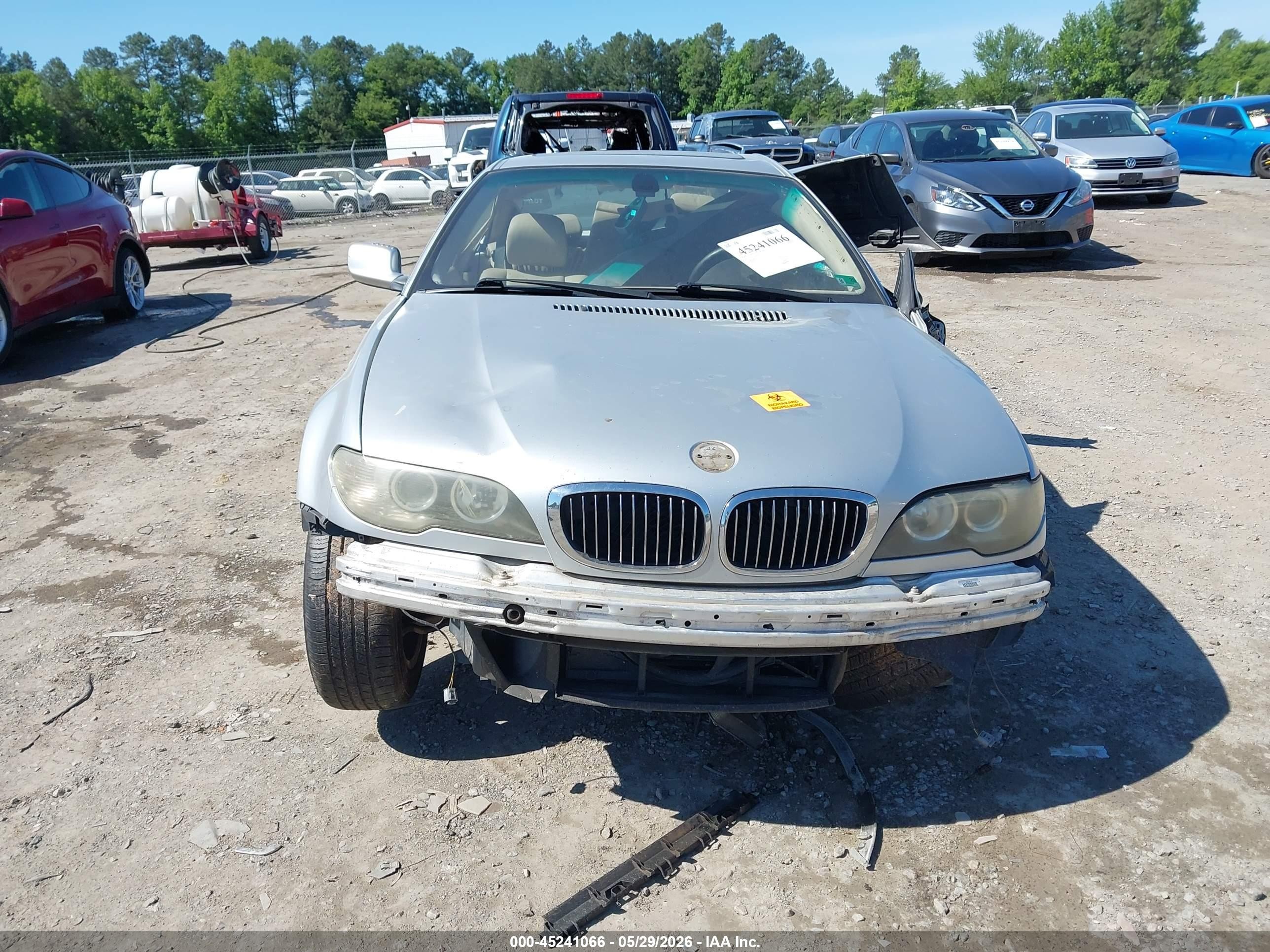2005 Bmw 325ci   Silver vin: WBABD33465PL08430