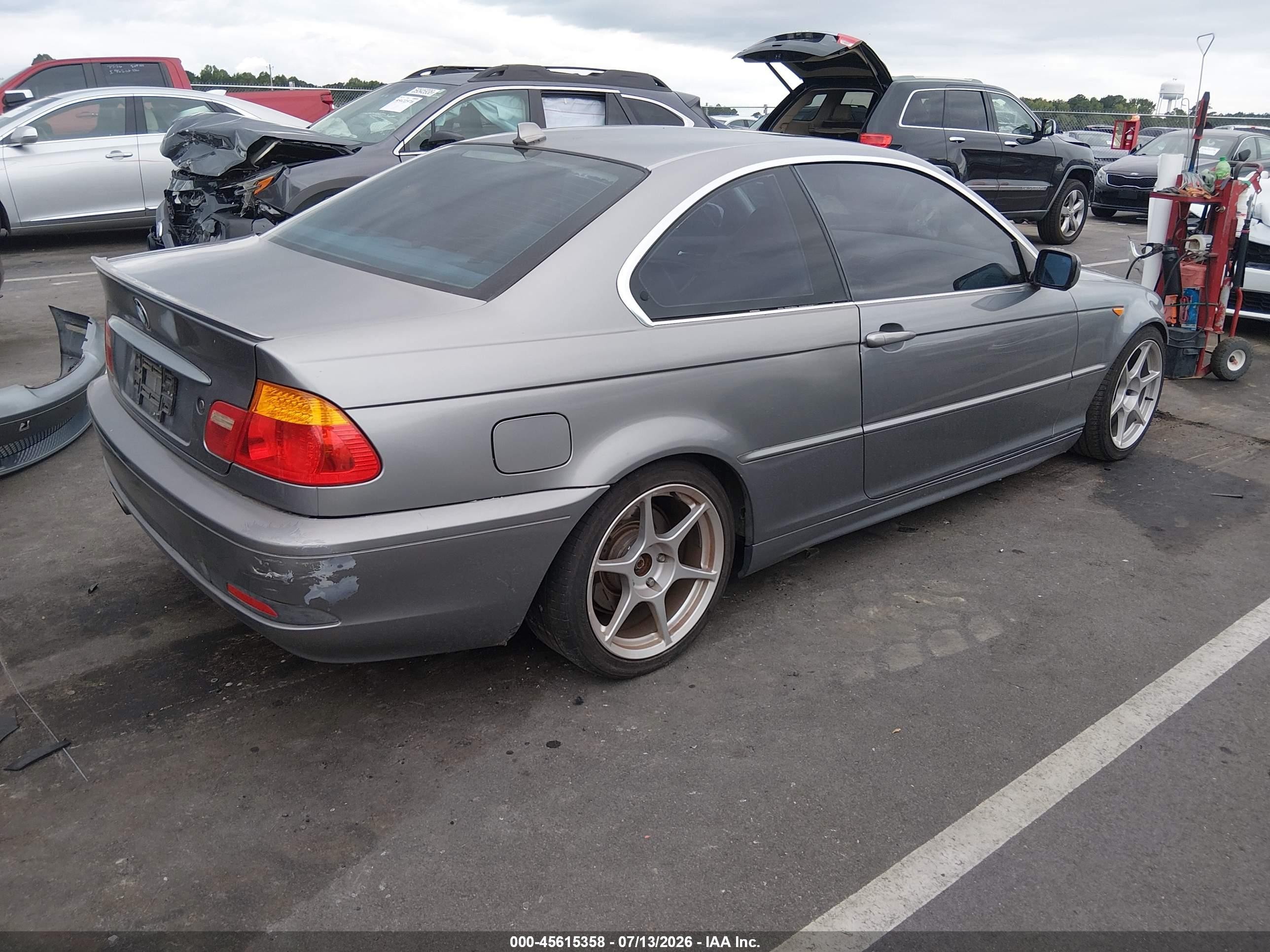 2004 Bmw 325ci   Gray vin: WBABD33484JY96865