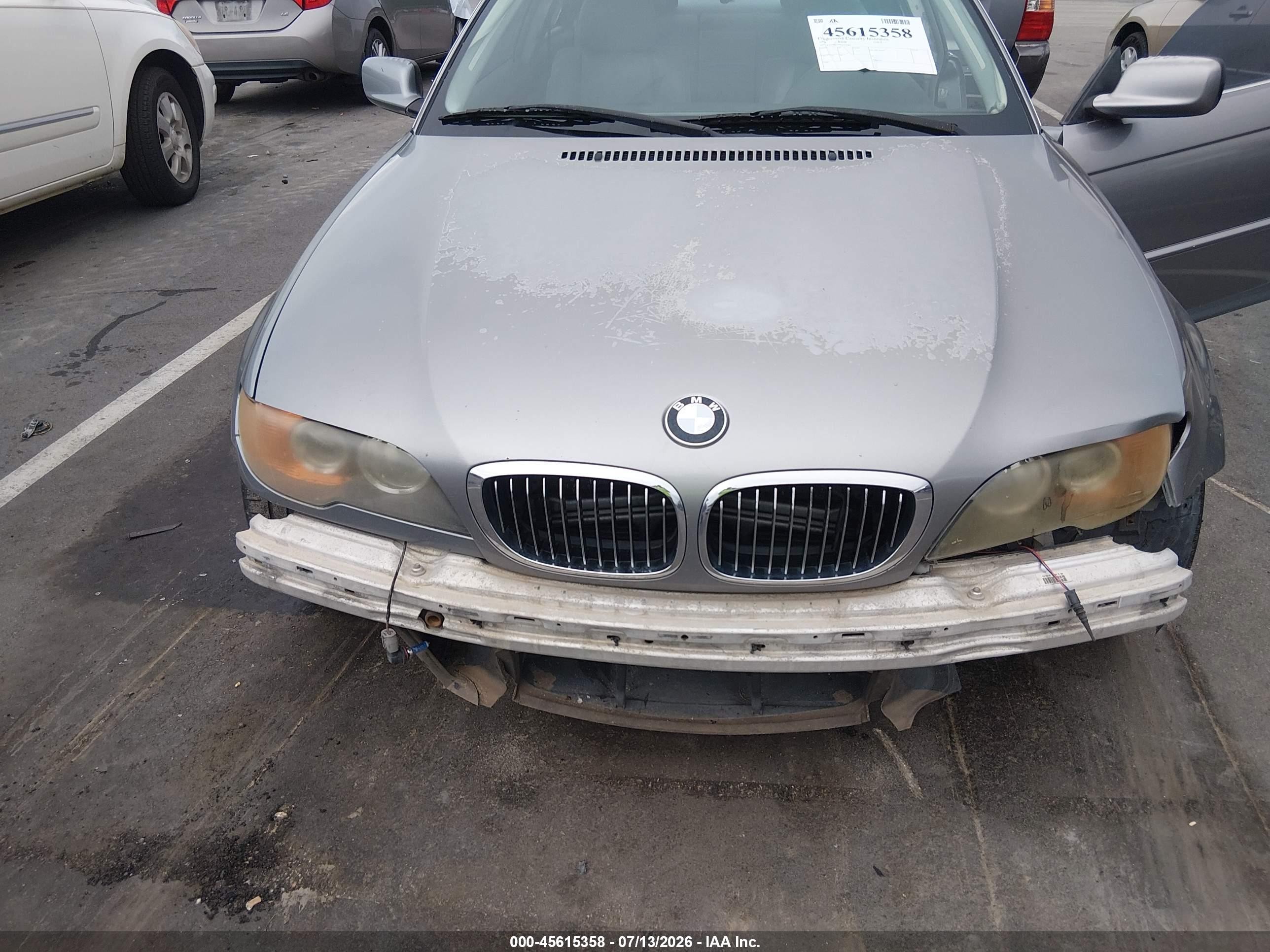 2004 Bmw 325ci   Gray vin: WBABD33484JY96865