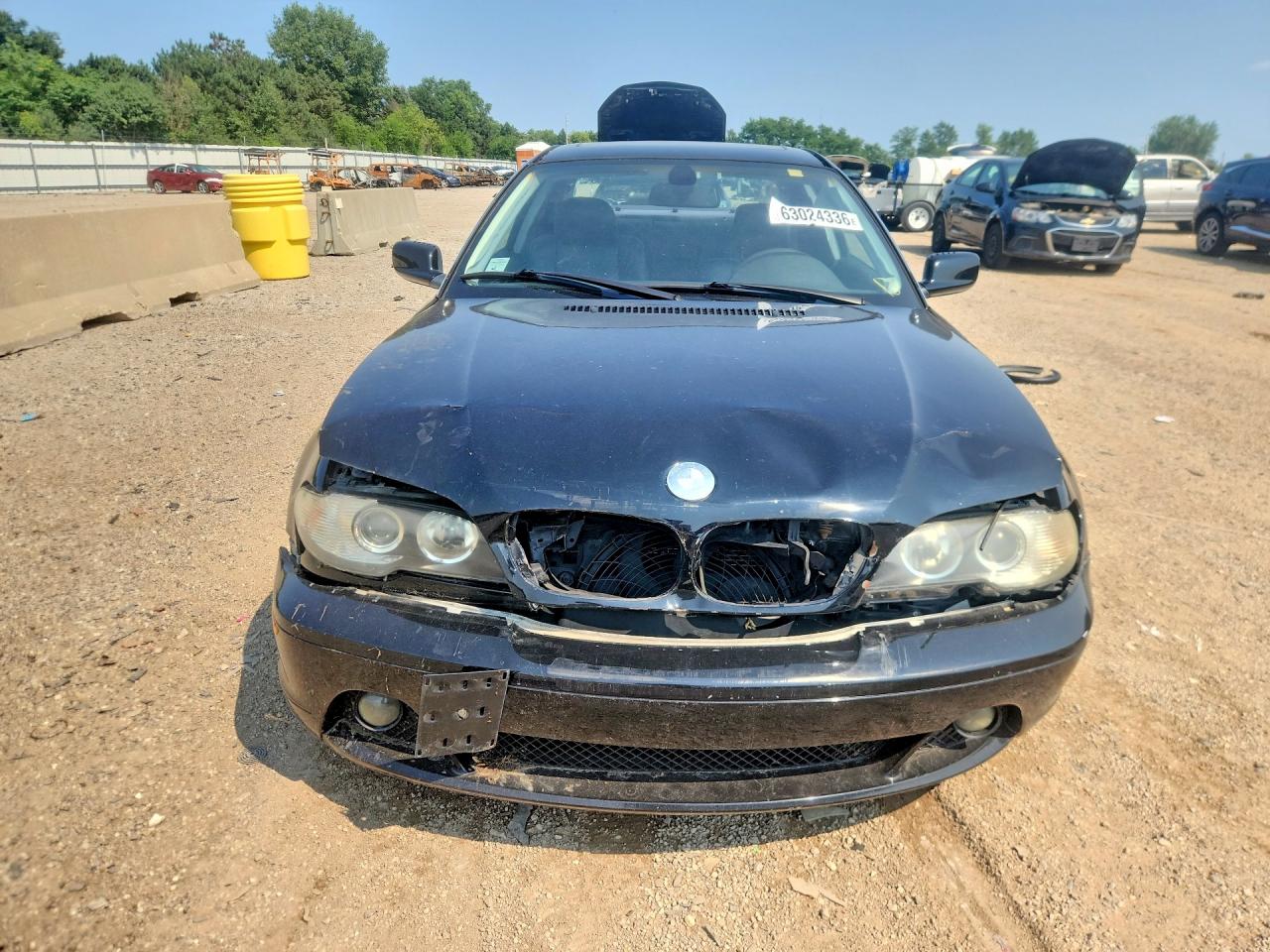 2004 Bmw 325 Ci Black vin: WBABD33484PL04796