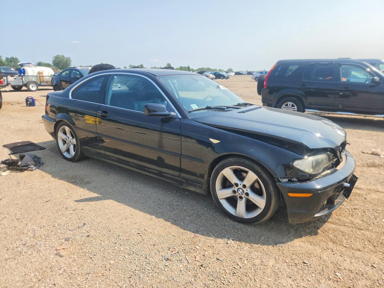 2004 Bmw 325 Ci Black vin: WBABD33484PL04796