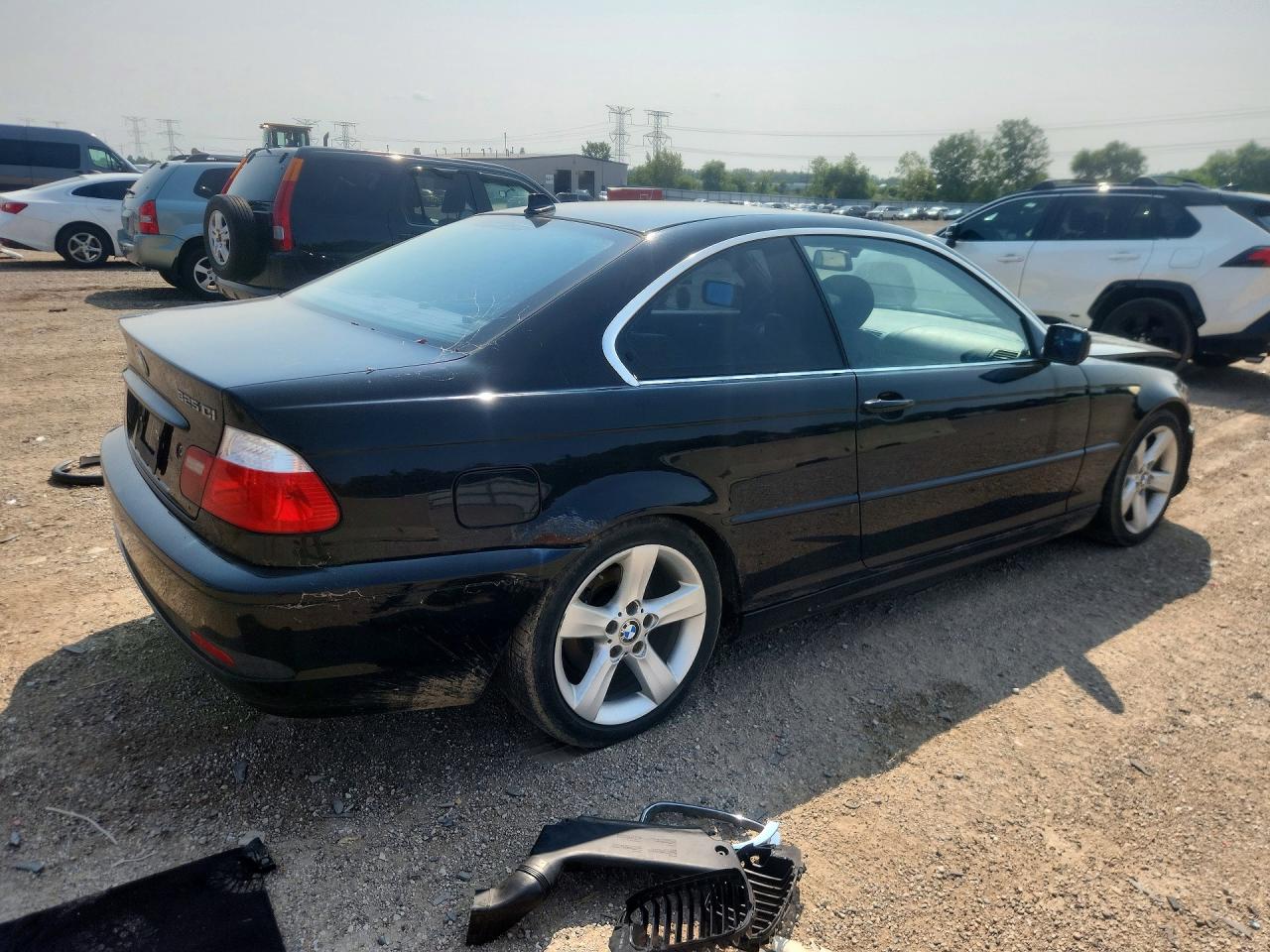 2004 Bmw 325 Ci Black vin: WBABD33484PL04796