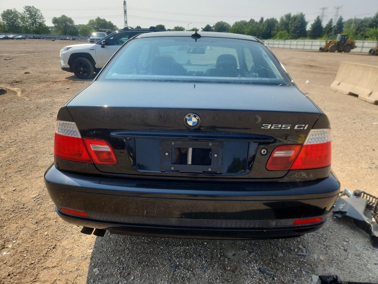 2004 Bmw 325 Ci Black vin: WBABD33484PL04796