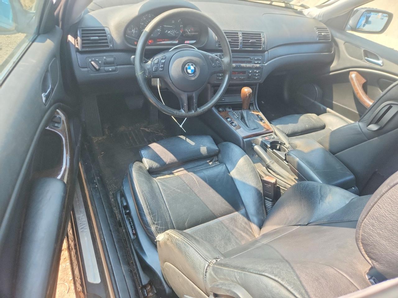 2004 Bmw 325 Ci Black vin: WBABD33484PL04796