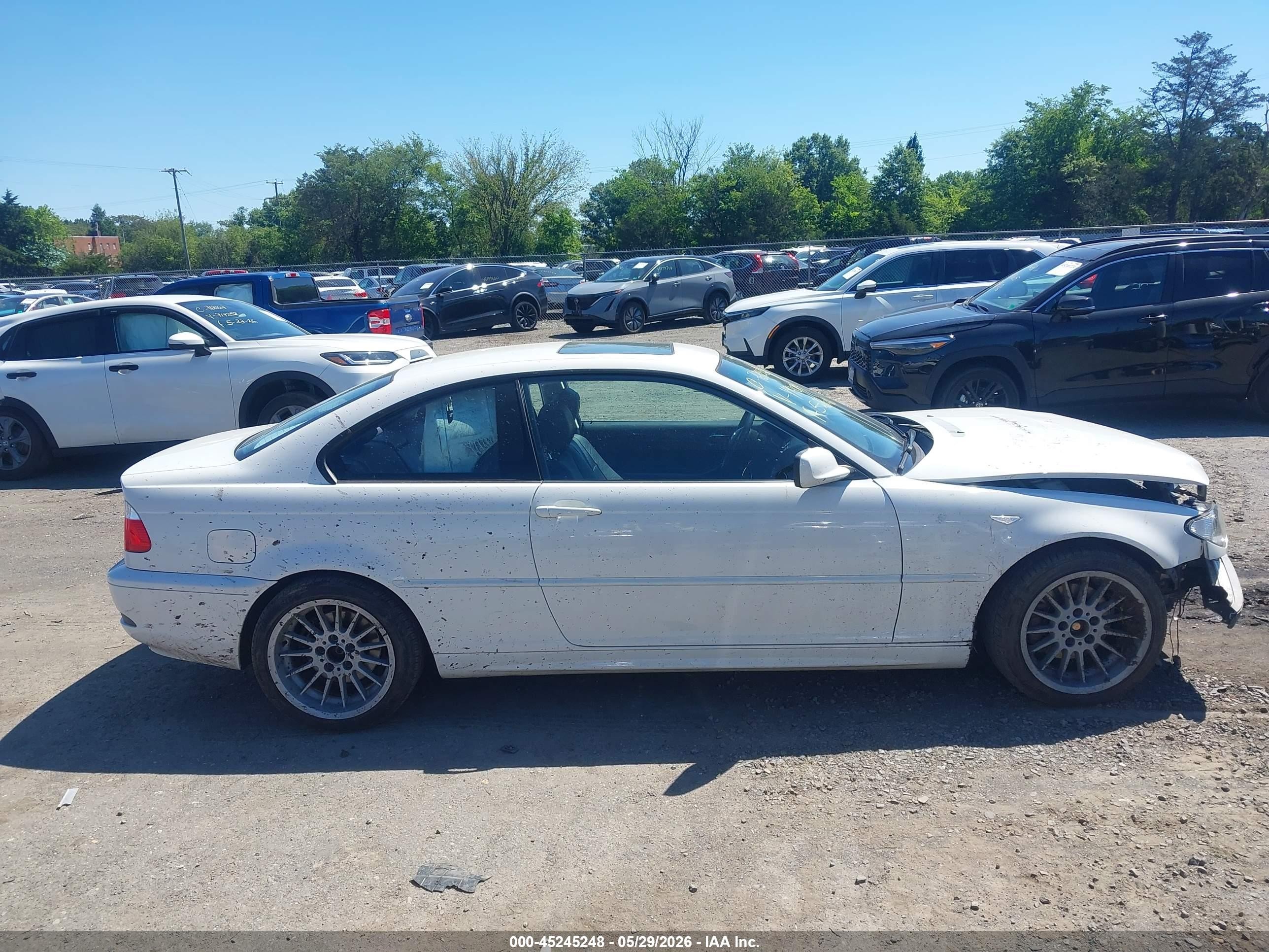 2004 Bmw 325ci   White vin: WBABD33494JY97099
