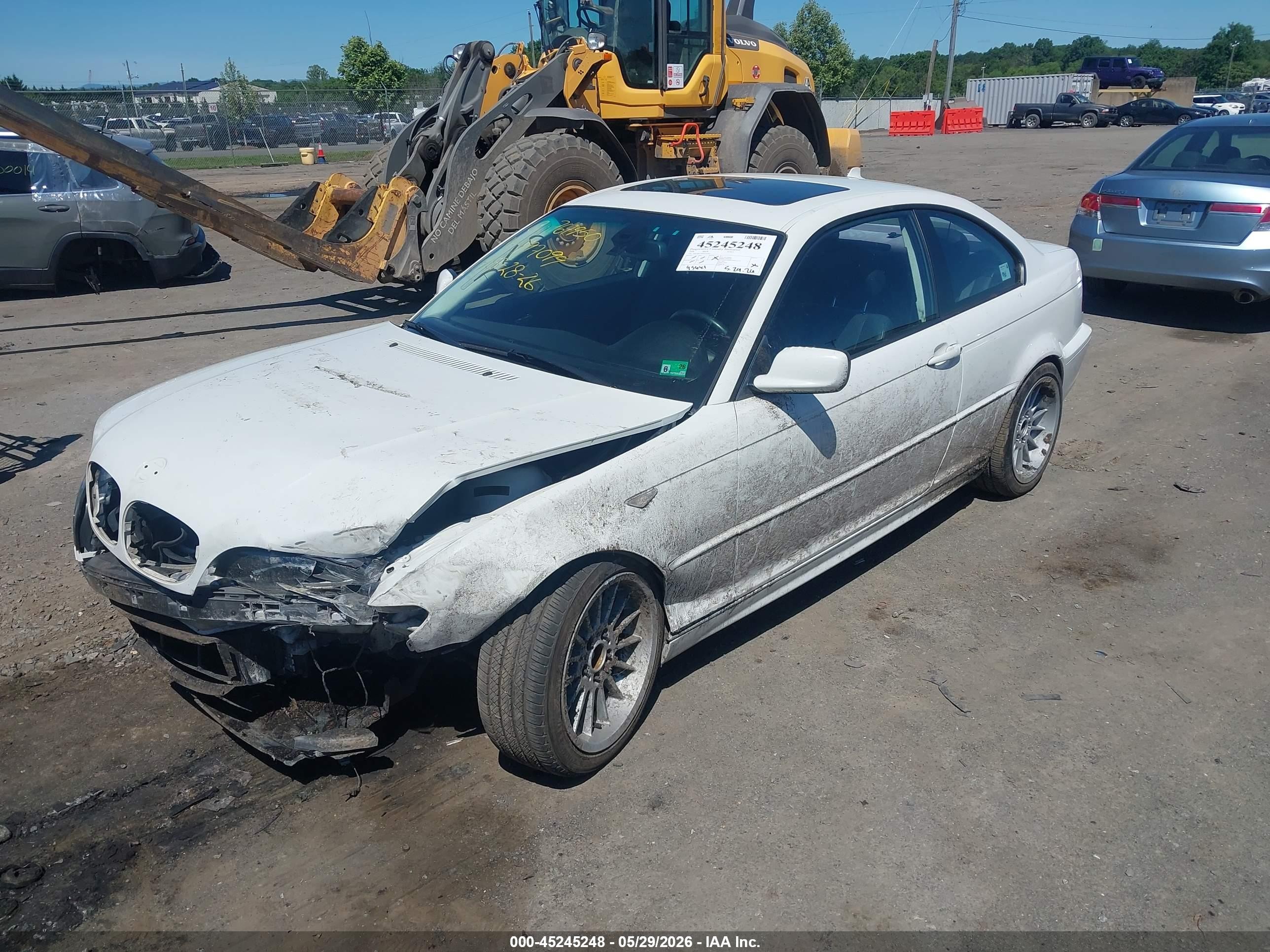 2004 Bmw 325ci   White vin: WBABD33494JY97099