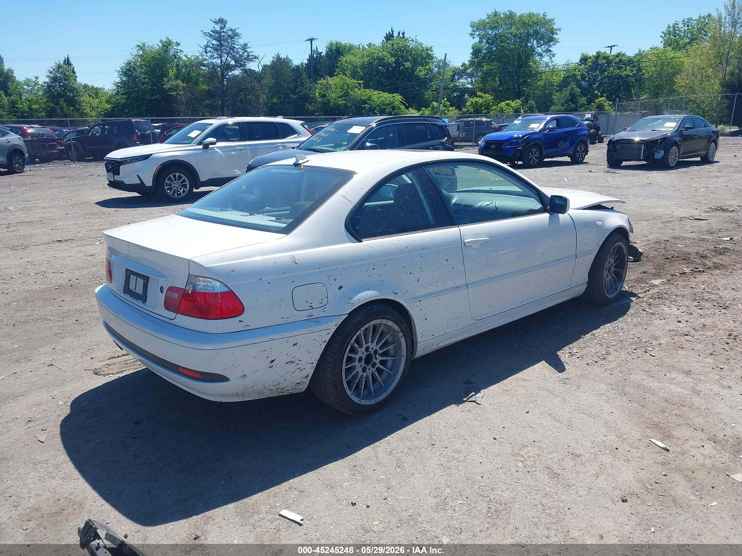 2004 Bmw 325ci   White vin: WBABD33494JY97099