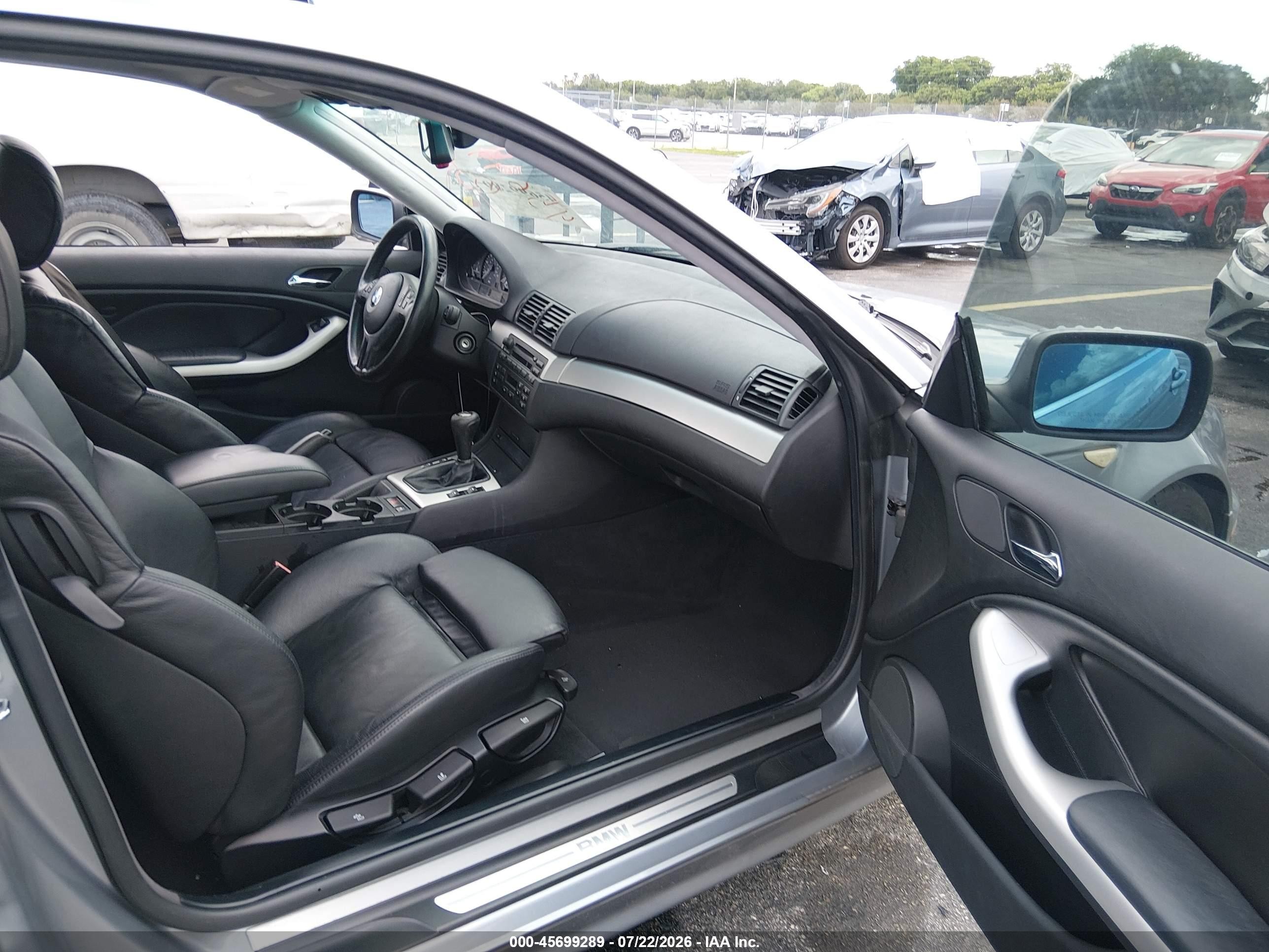 2004 Bmw 325ci   Gray vin: WBABD33494JY97684