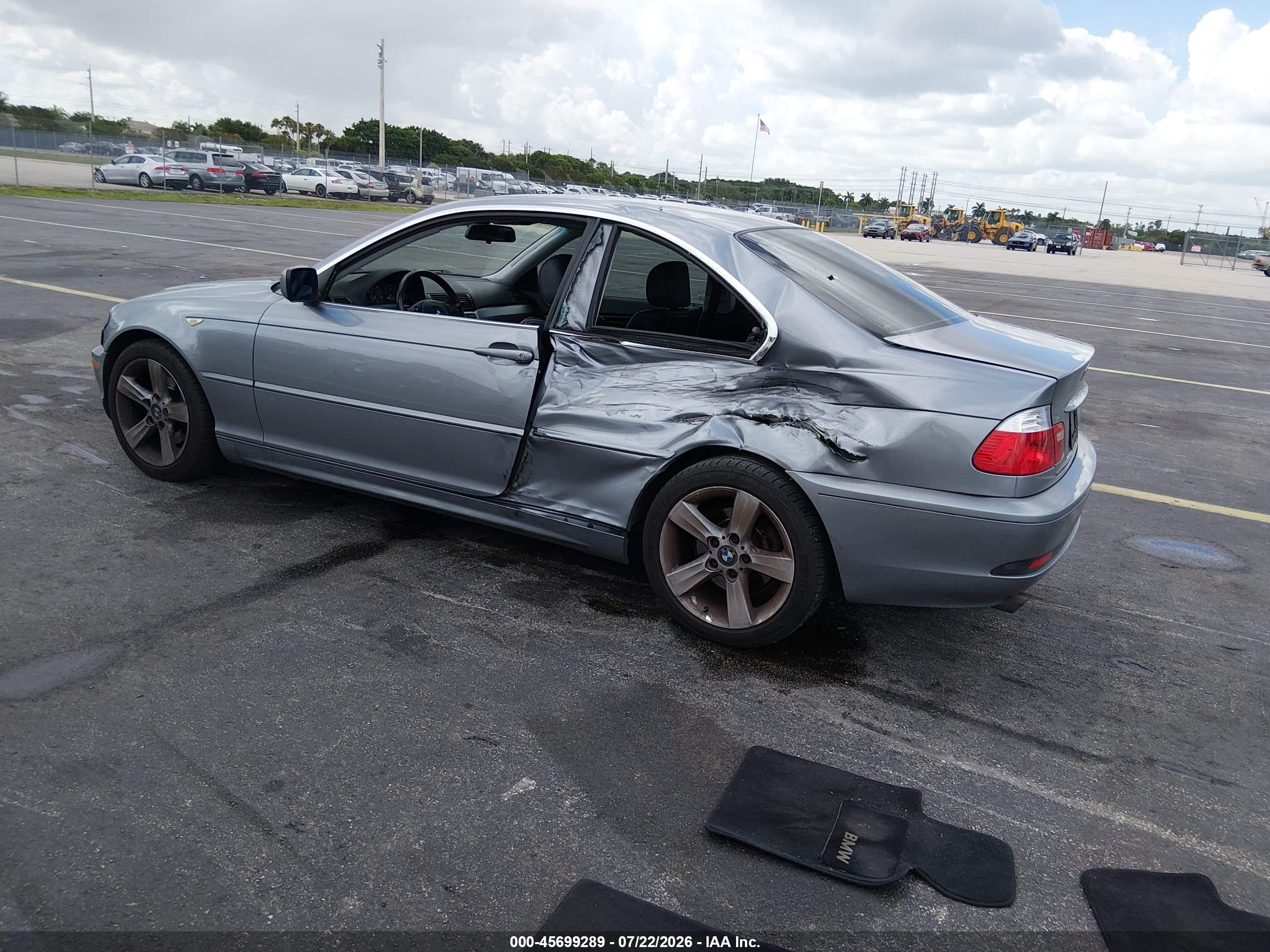 2004 Bmw 325ci   Gray vin: WBABD33494JY97684