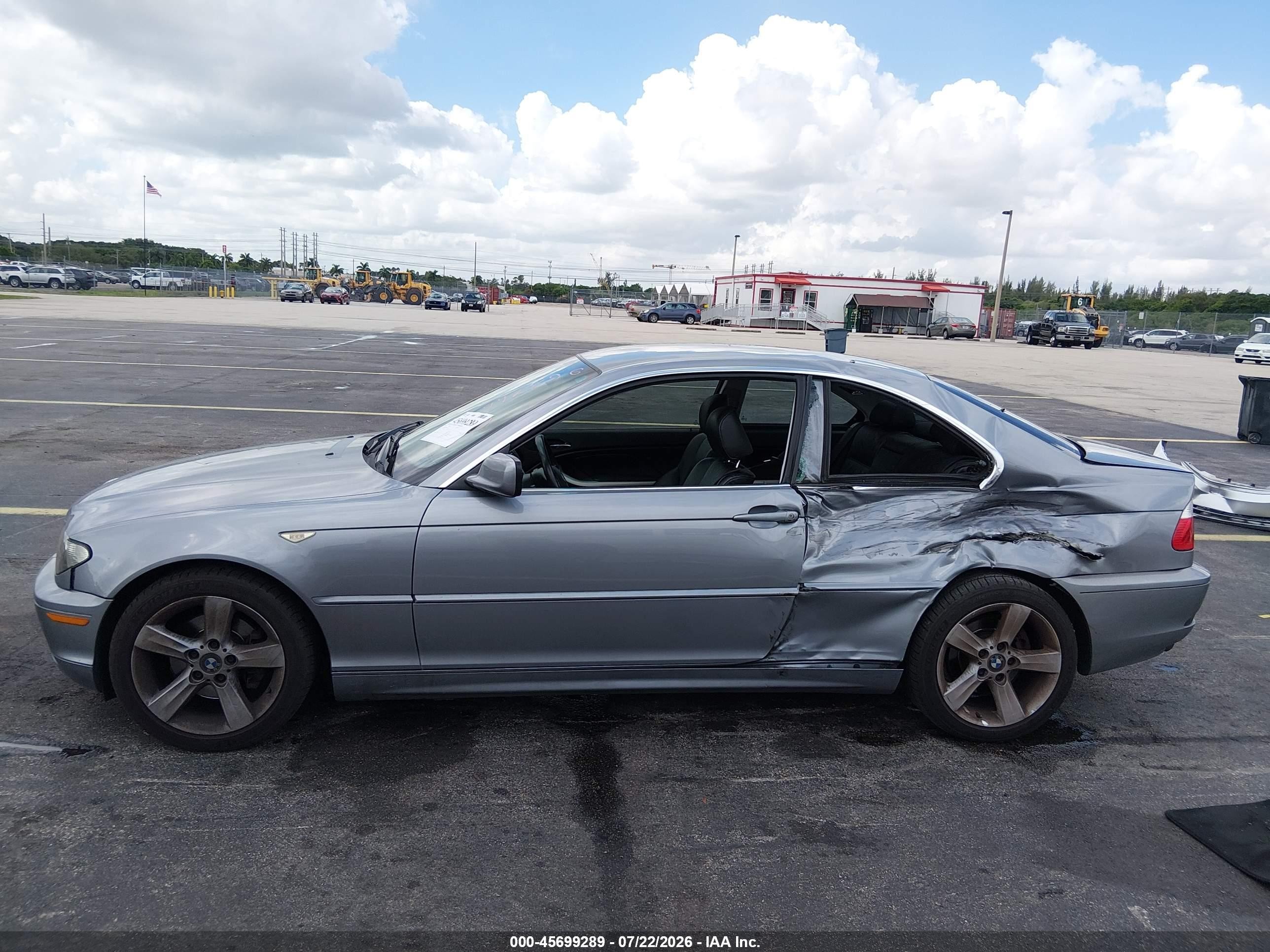 2004 Bmw 325ci   Gray vin: WBABD33494JY97684
