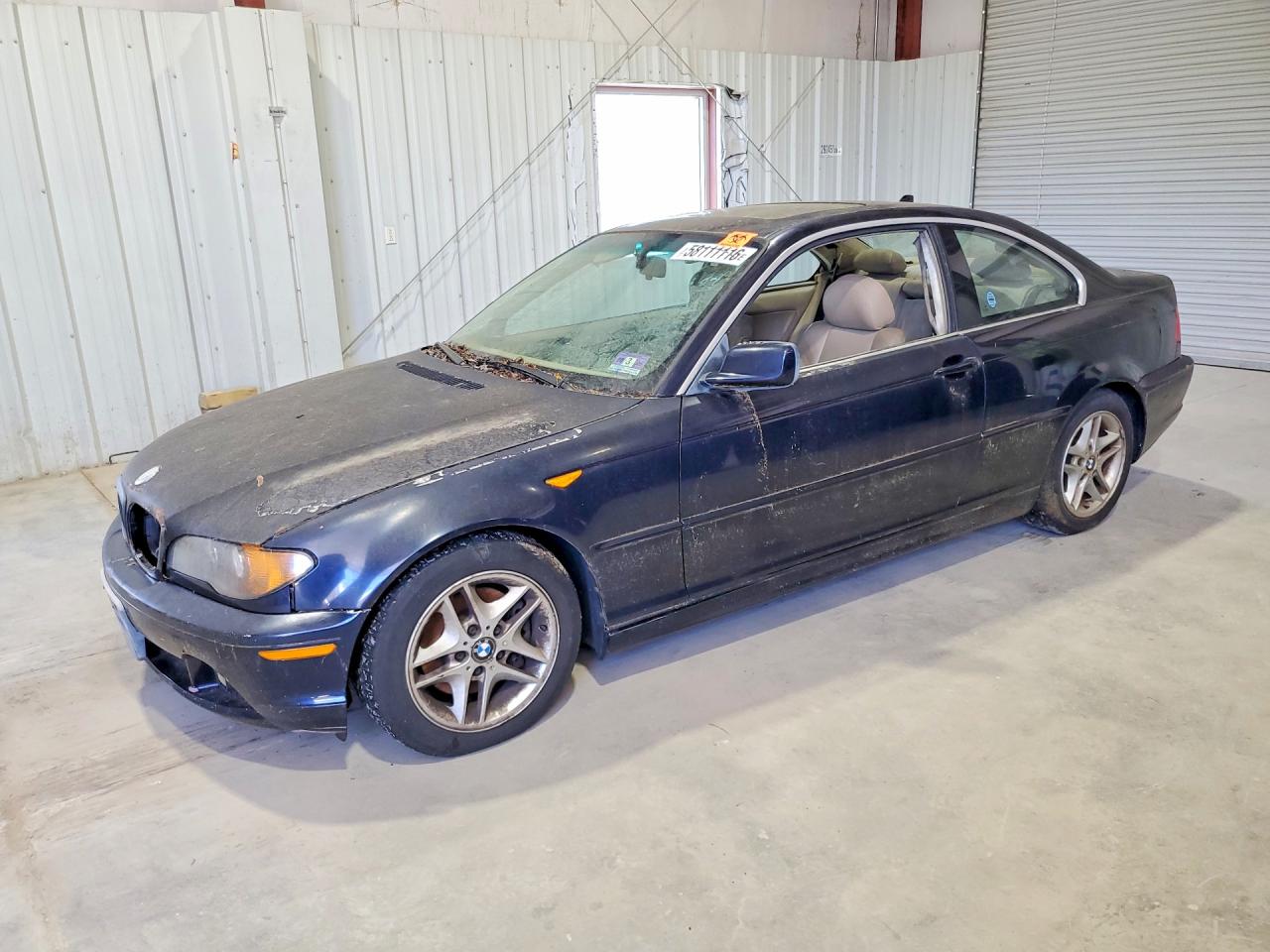 2004 Bmw 3-series 325ci 2d Co Blue vin: WBABD334X4JY97371
