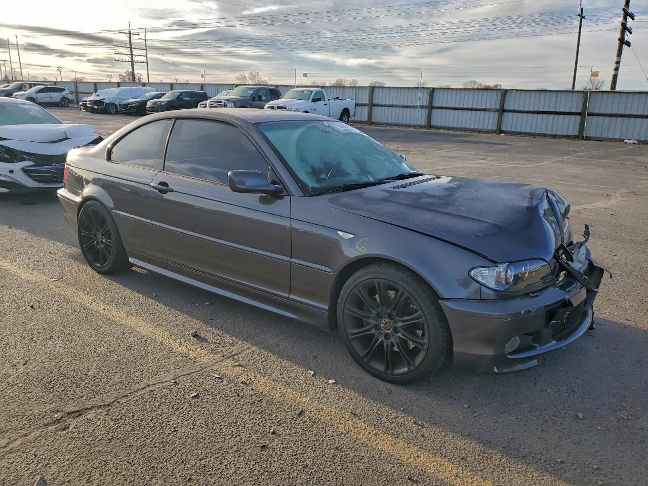 2005 Bmw 330 Ci Gray vin: WBABD53415PL17242