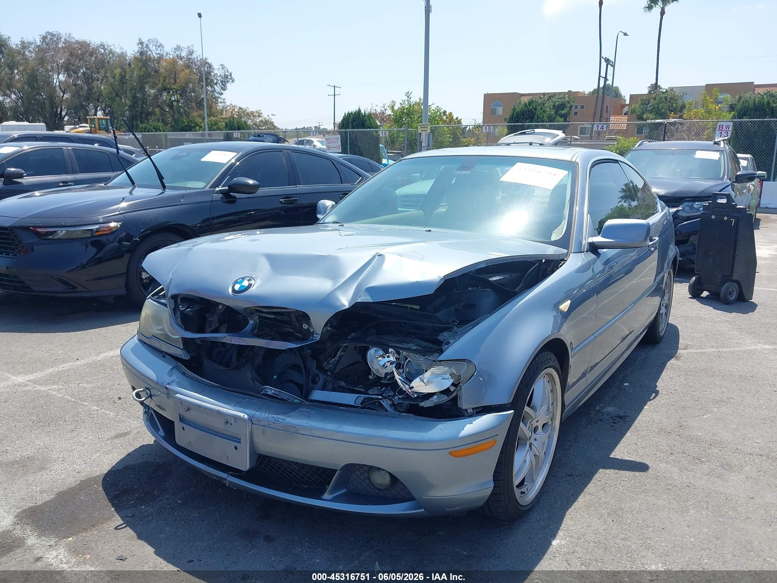 2006 Bmw 330ci   Light Blue vin: WBABD53416PL18375