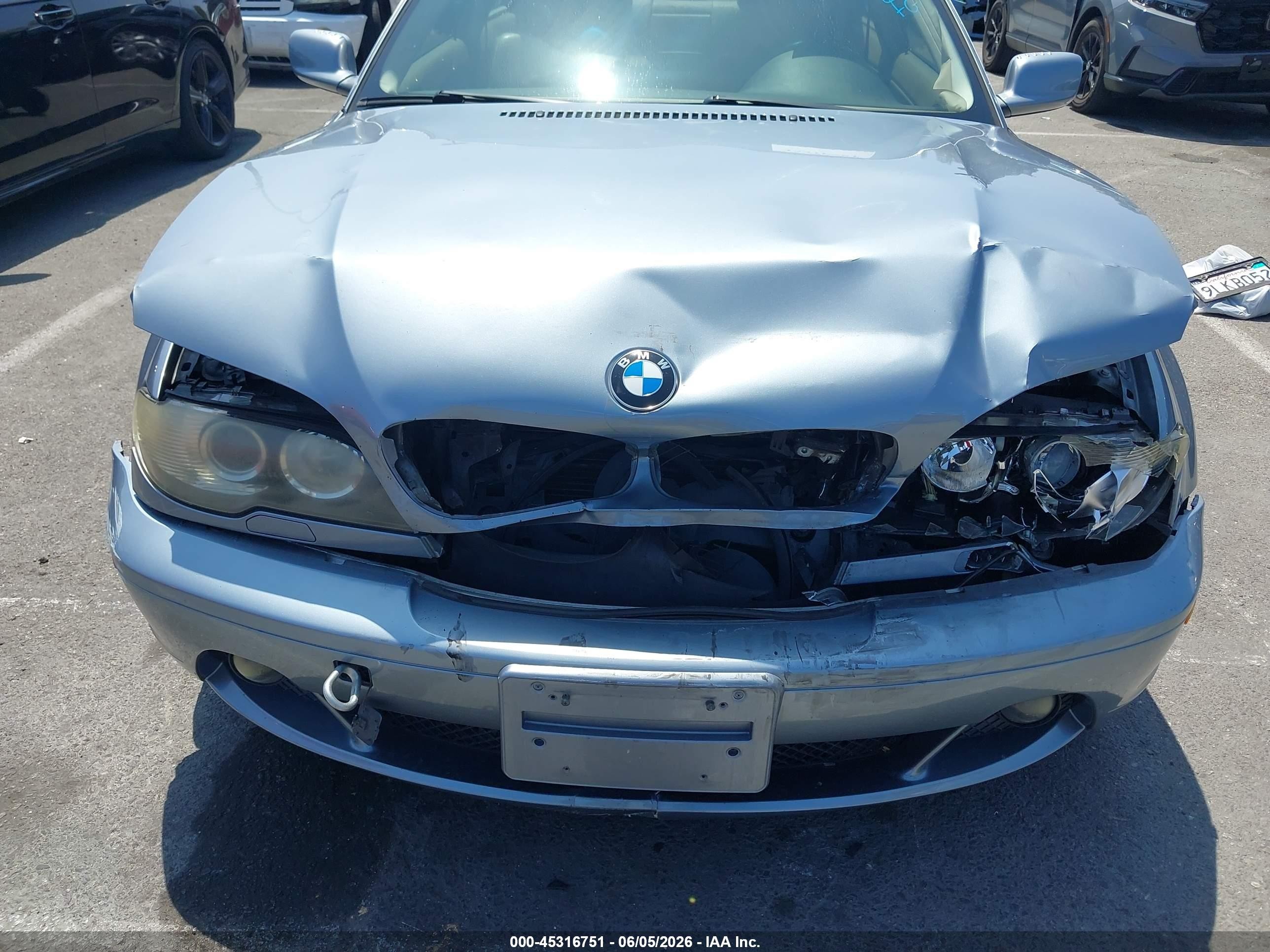 2006 Bmw 330ci   Light Blue vin: WBABD53416PL18375