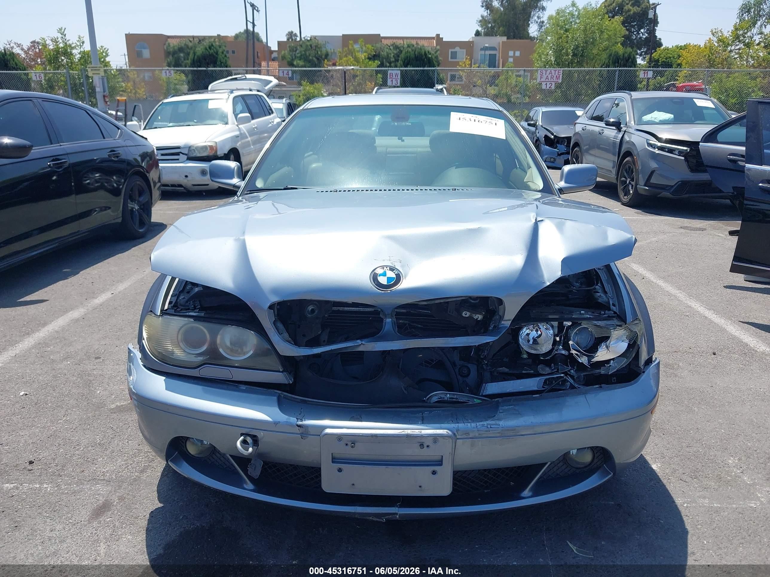 2006 Bmw 330ci   Light Blue vin: WBABD53416PL18375