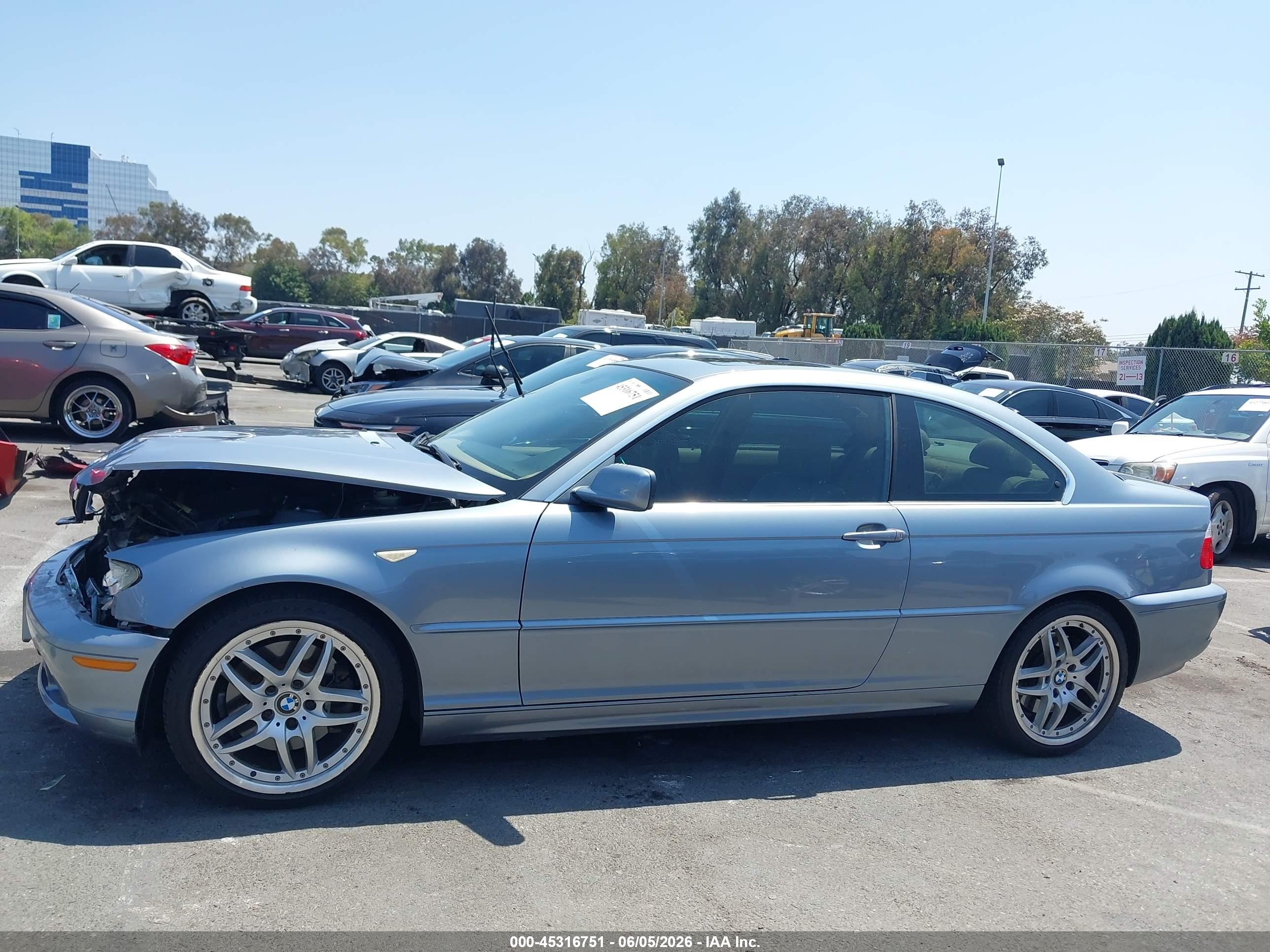 2006 Bmw 330ci   Light Blue vin: WBABD53416PL18375