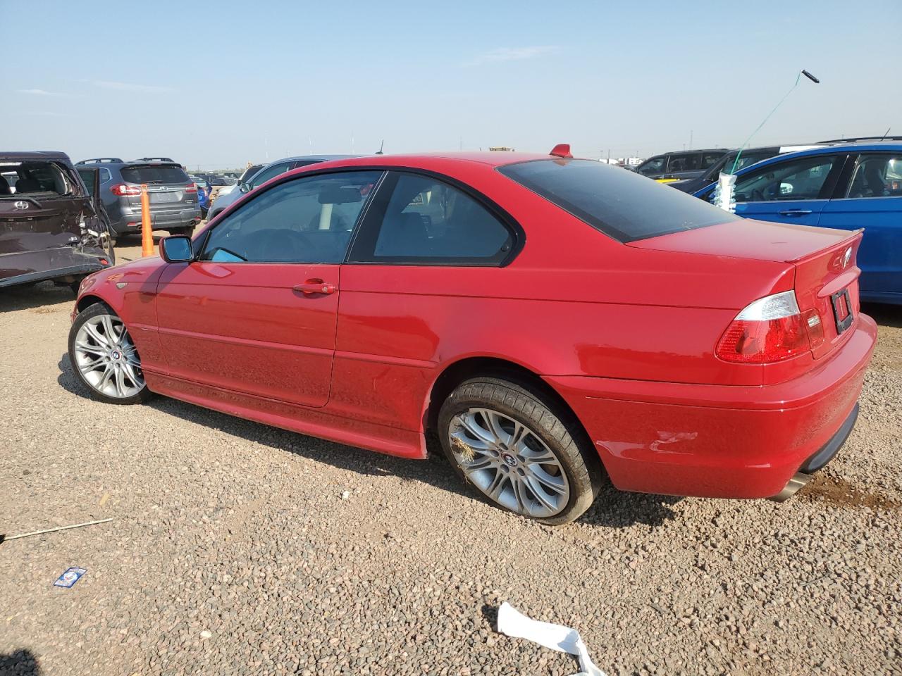 2004 Bmw 330 Ci Red vin: WBABD53484PD98533