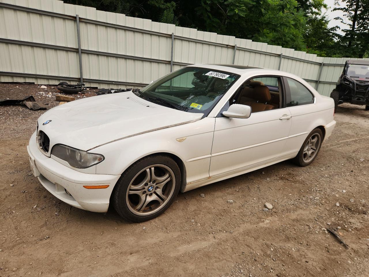 2005 Bmw 330 Ci White vin: WBABD53485PD99750