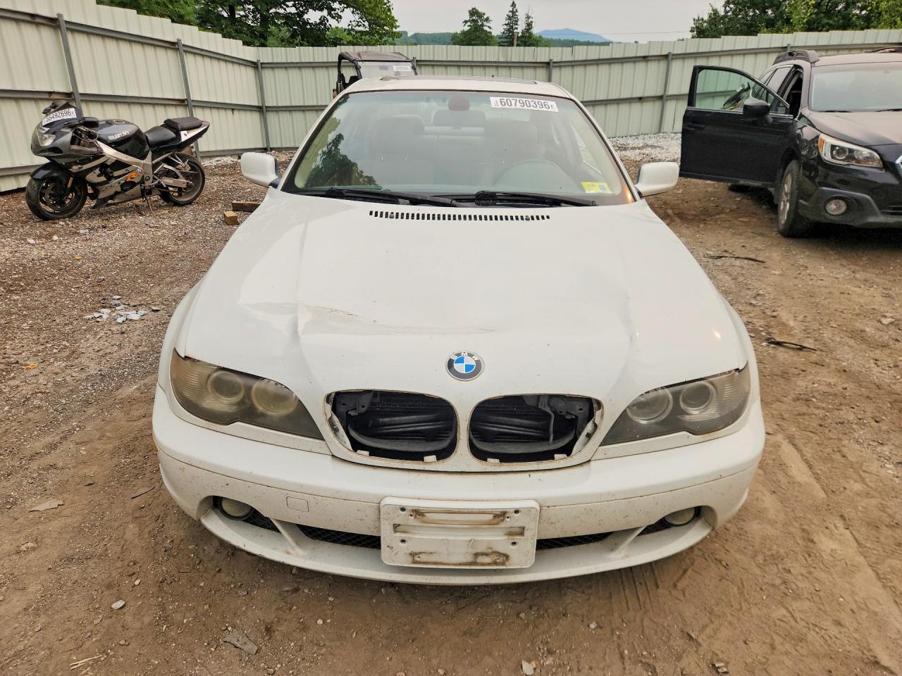 2005 Bmw 330 Ci White vin: WBABD53485PD99750