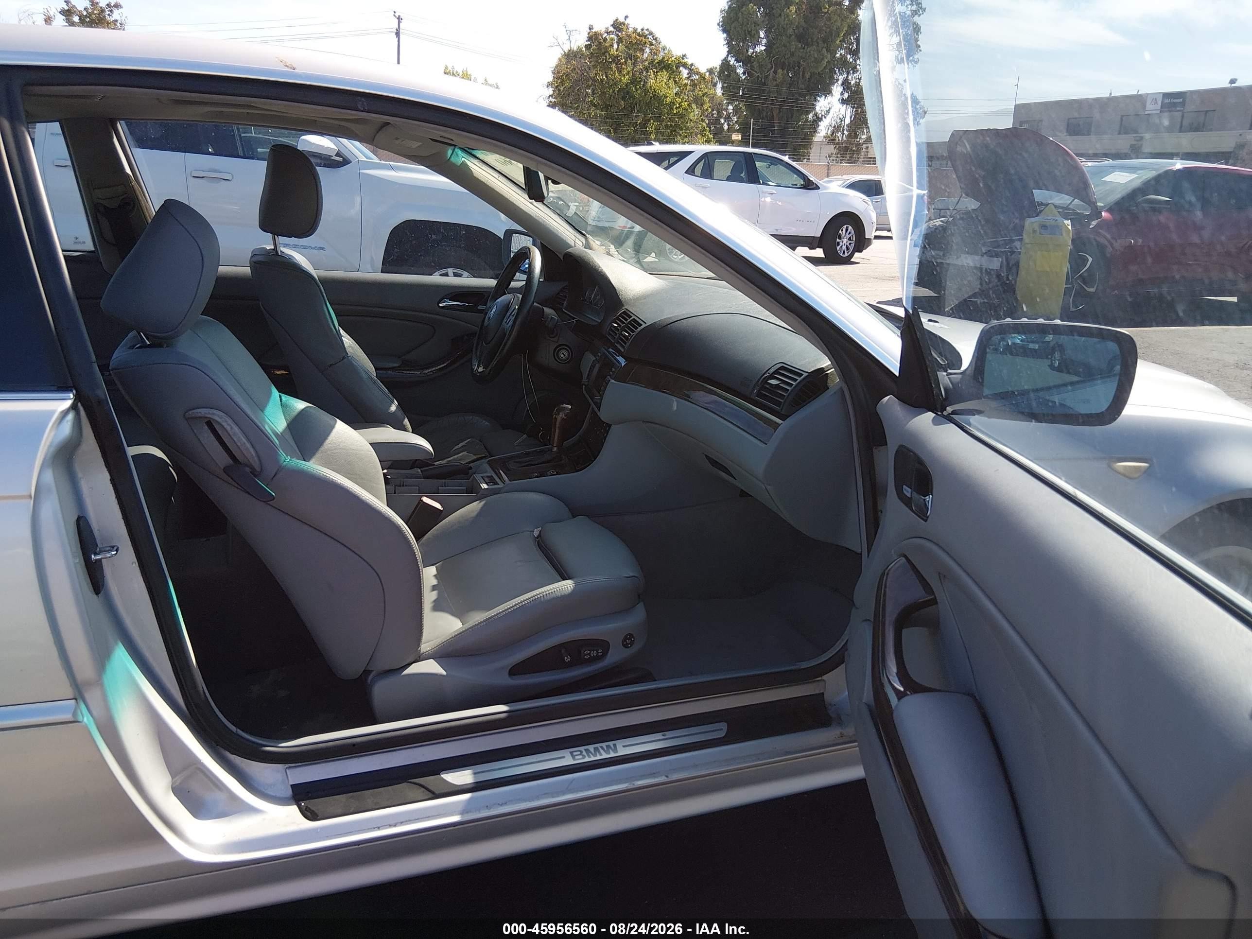 2004 Bmw 330ci   Silver vin: WBABD534X4PL11129