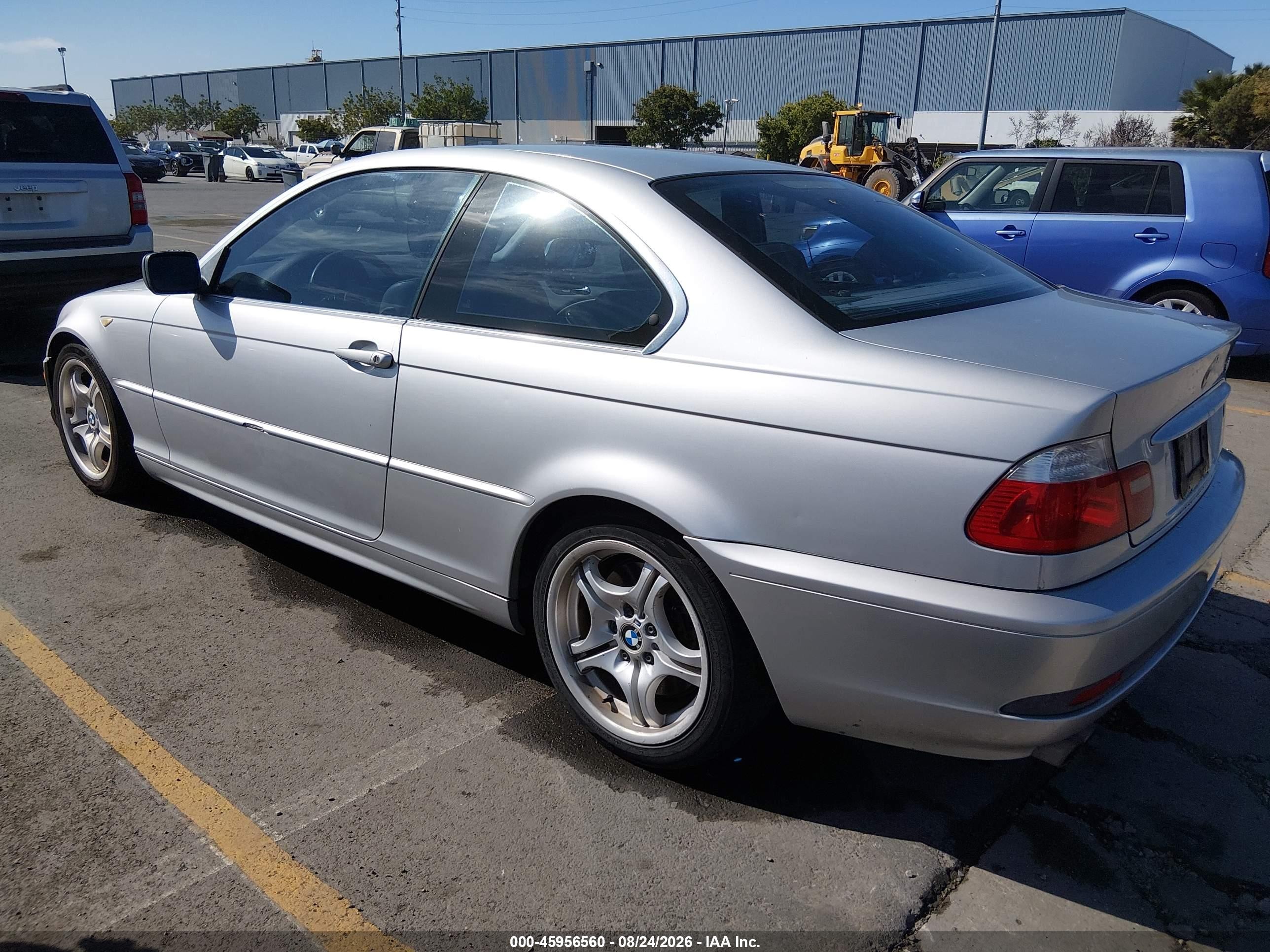2004 Bmw 330ci   Silver vin: WBABD534X4PL11129