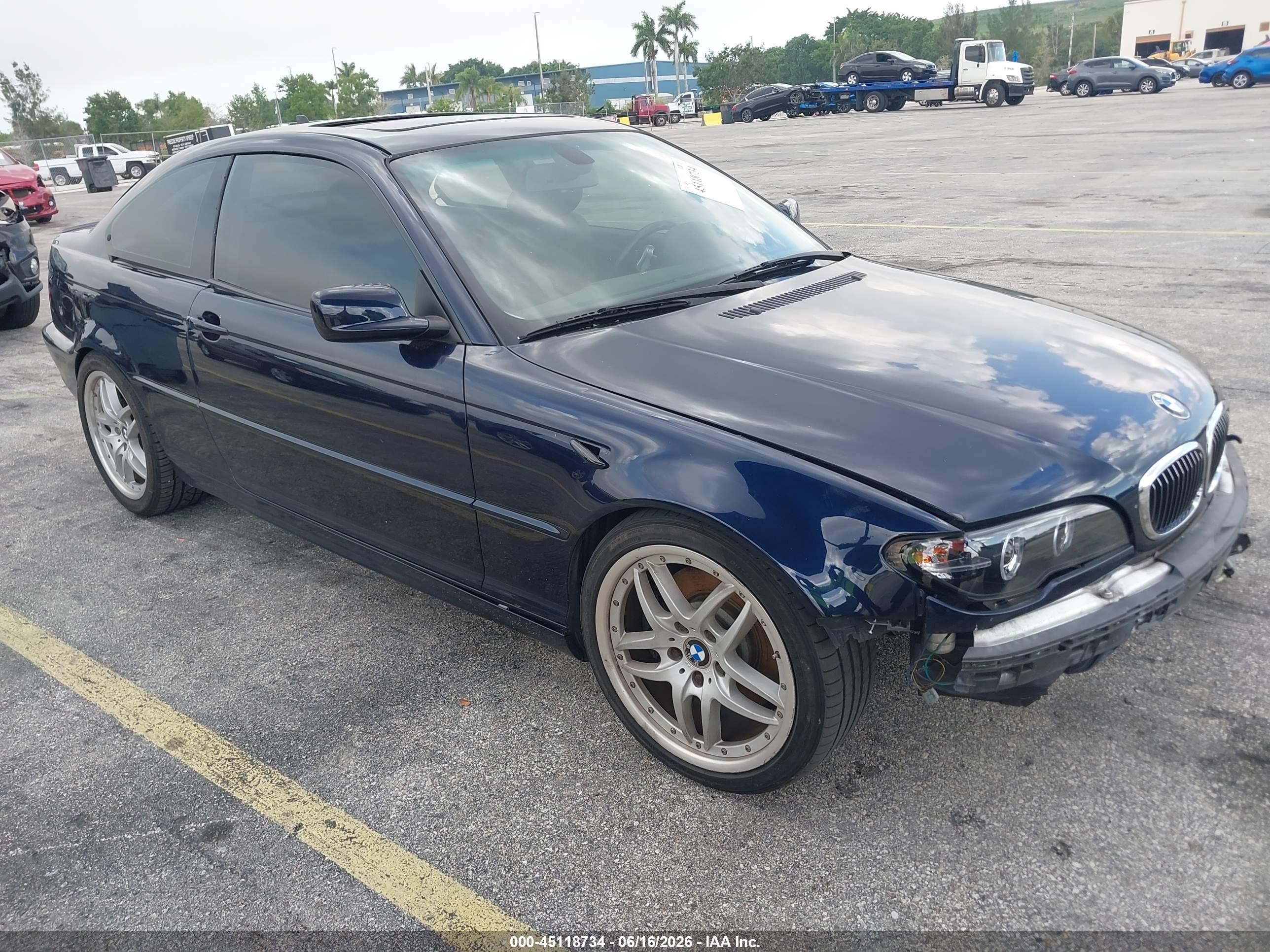 2005 Bmw 330ci Синий vin: WBABD534X5PD98857