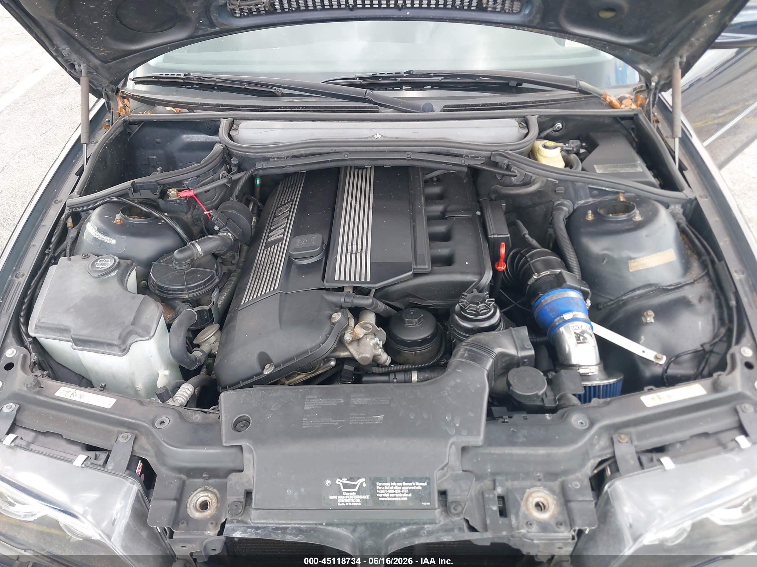 2005 Bmw 330ci Синий vin: WBABD534X5PD98857